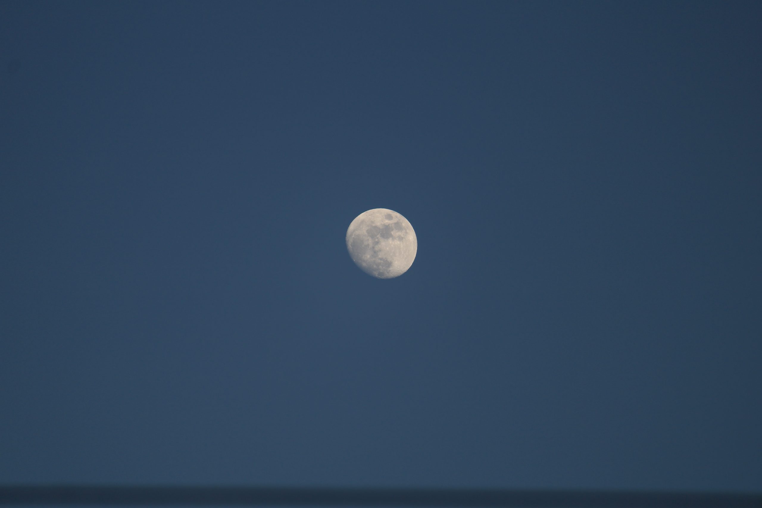 Moon during evening hours