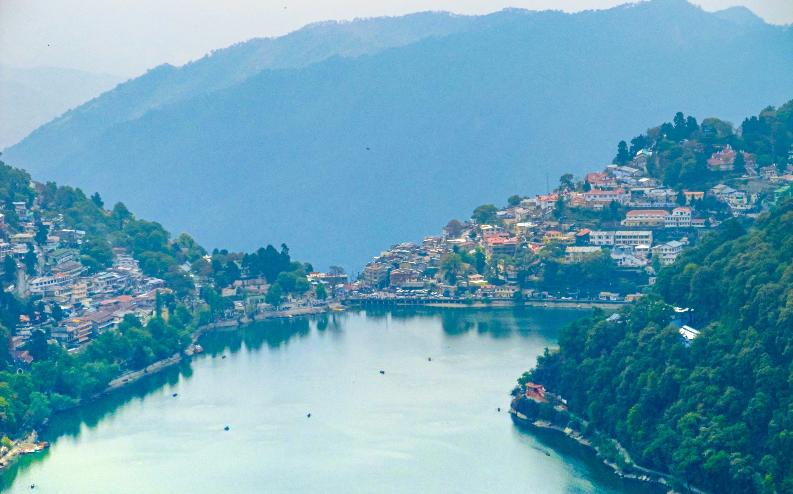 night view of nainital lake