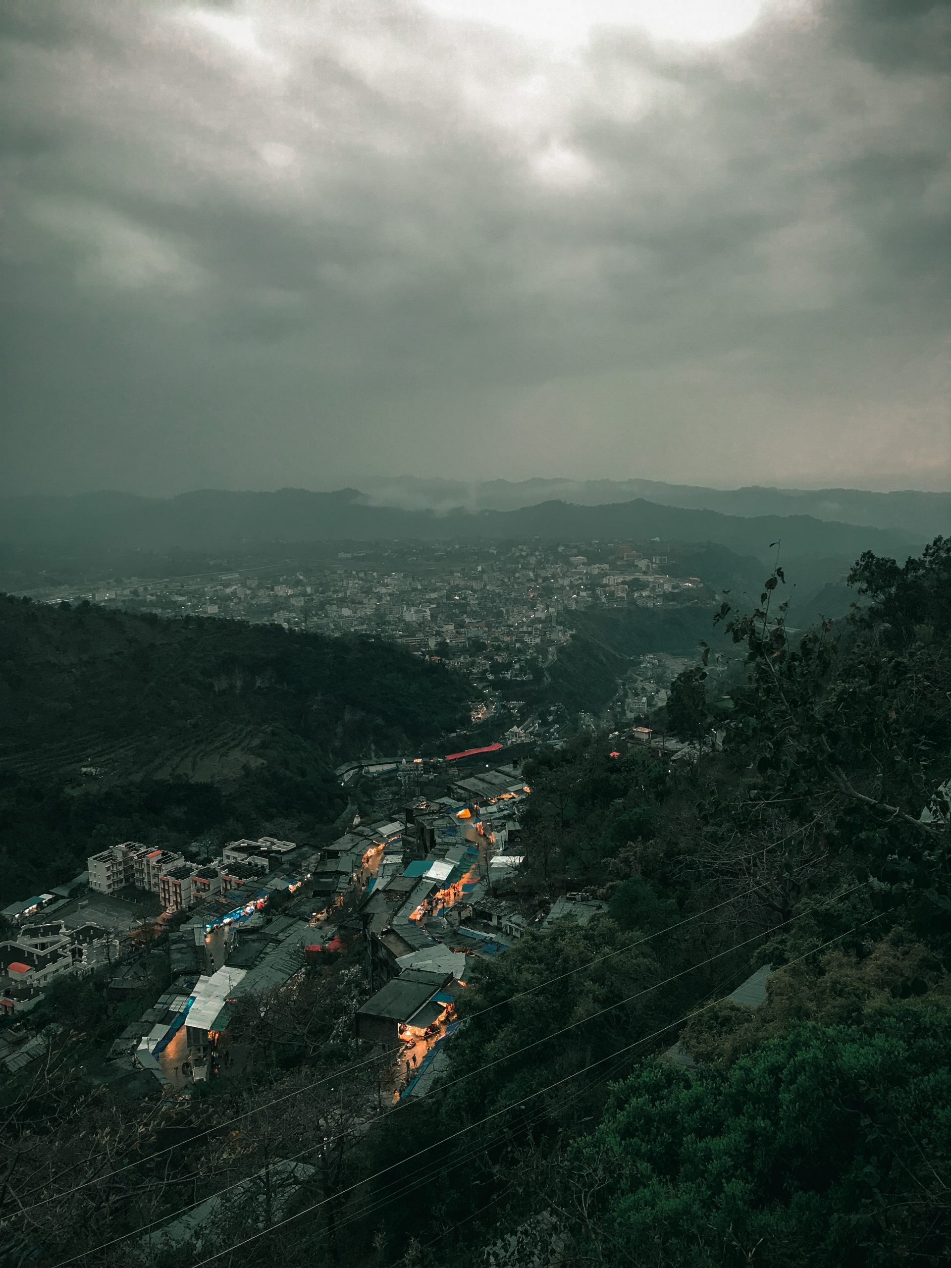 city view from mountains