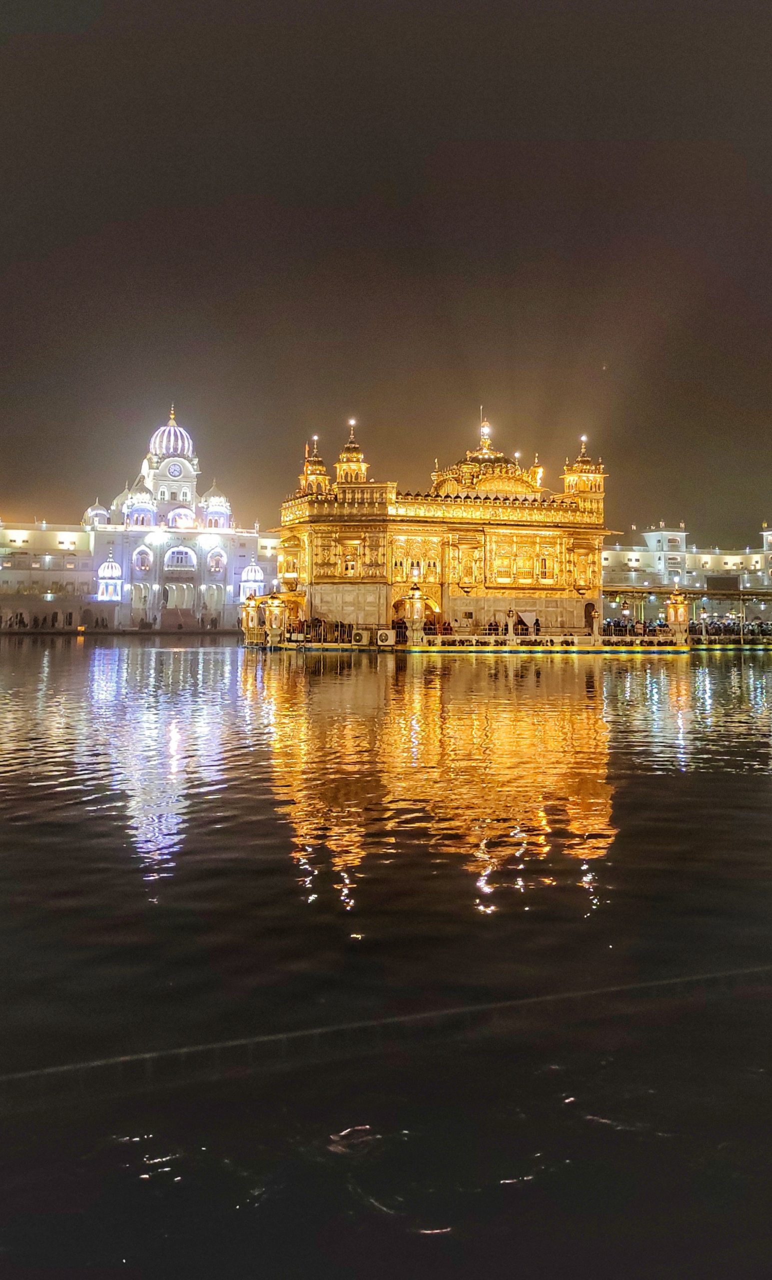 Night view of Golden Temple Amritsar