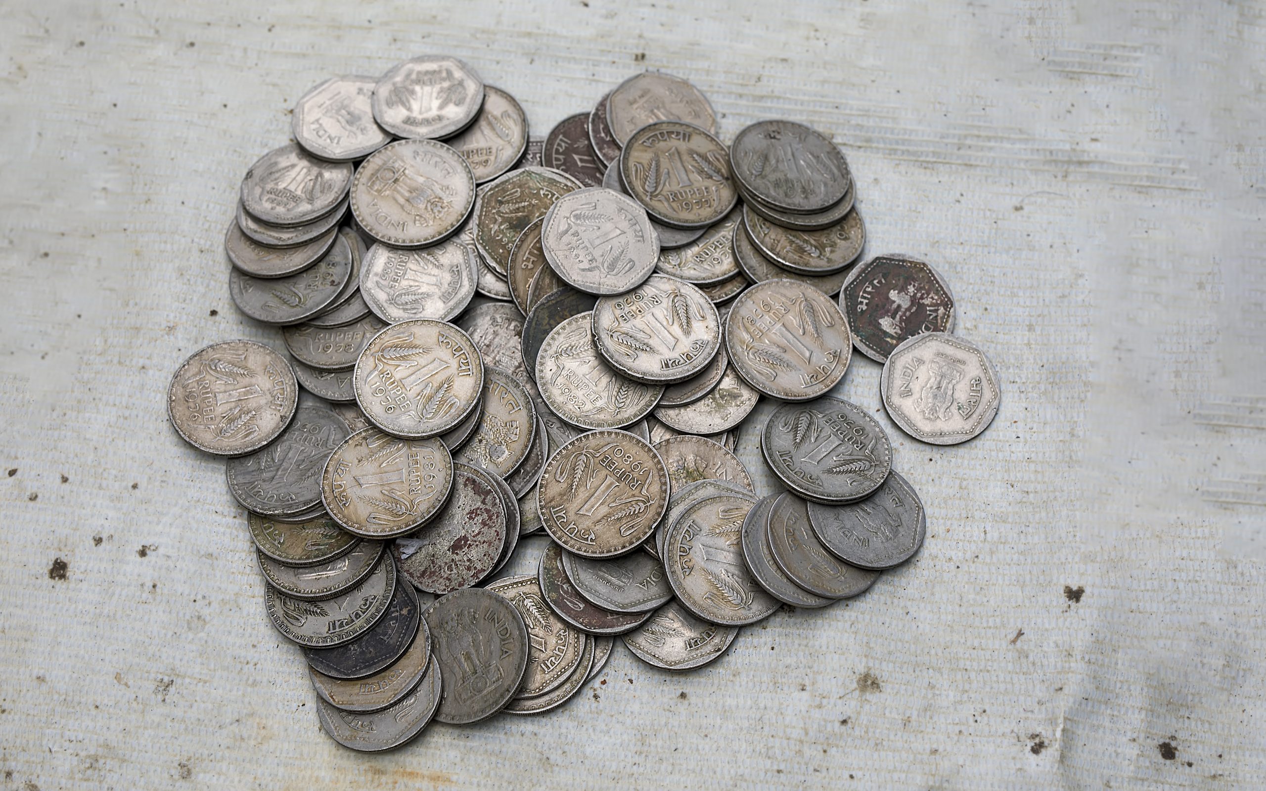 one rupee coins