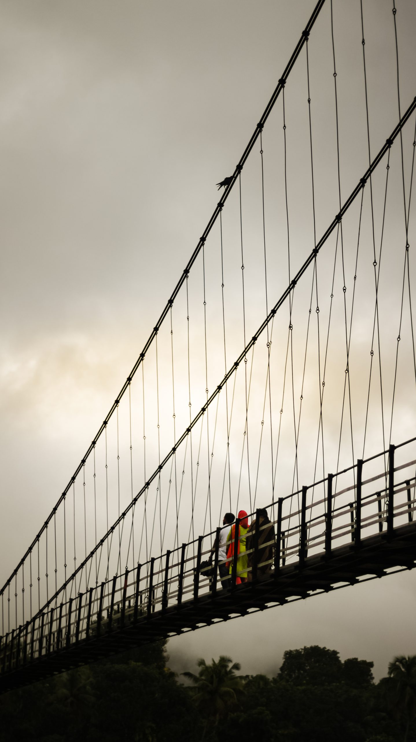 people on a bridge