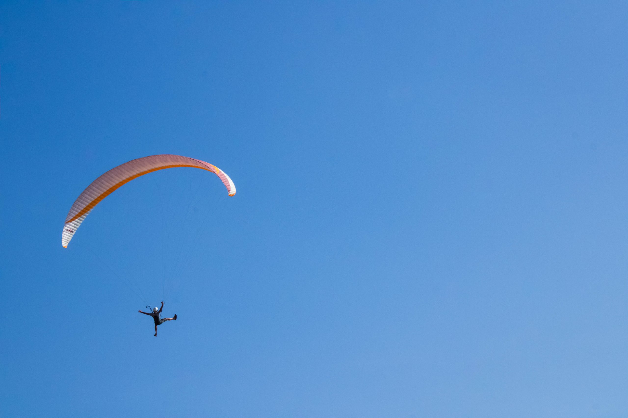 Powered Paragliding in a Clear Sky