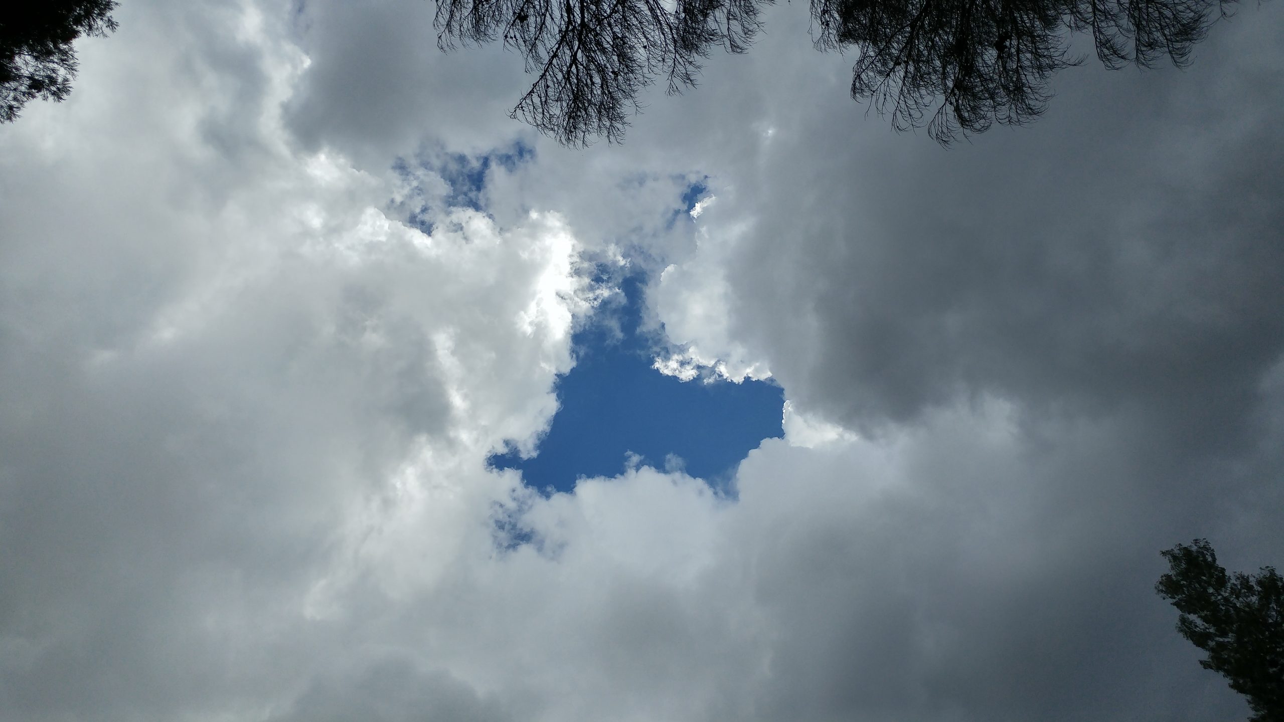 heart pattern in clouds