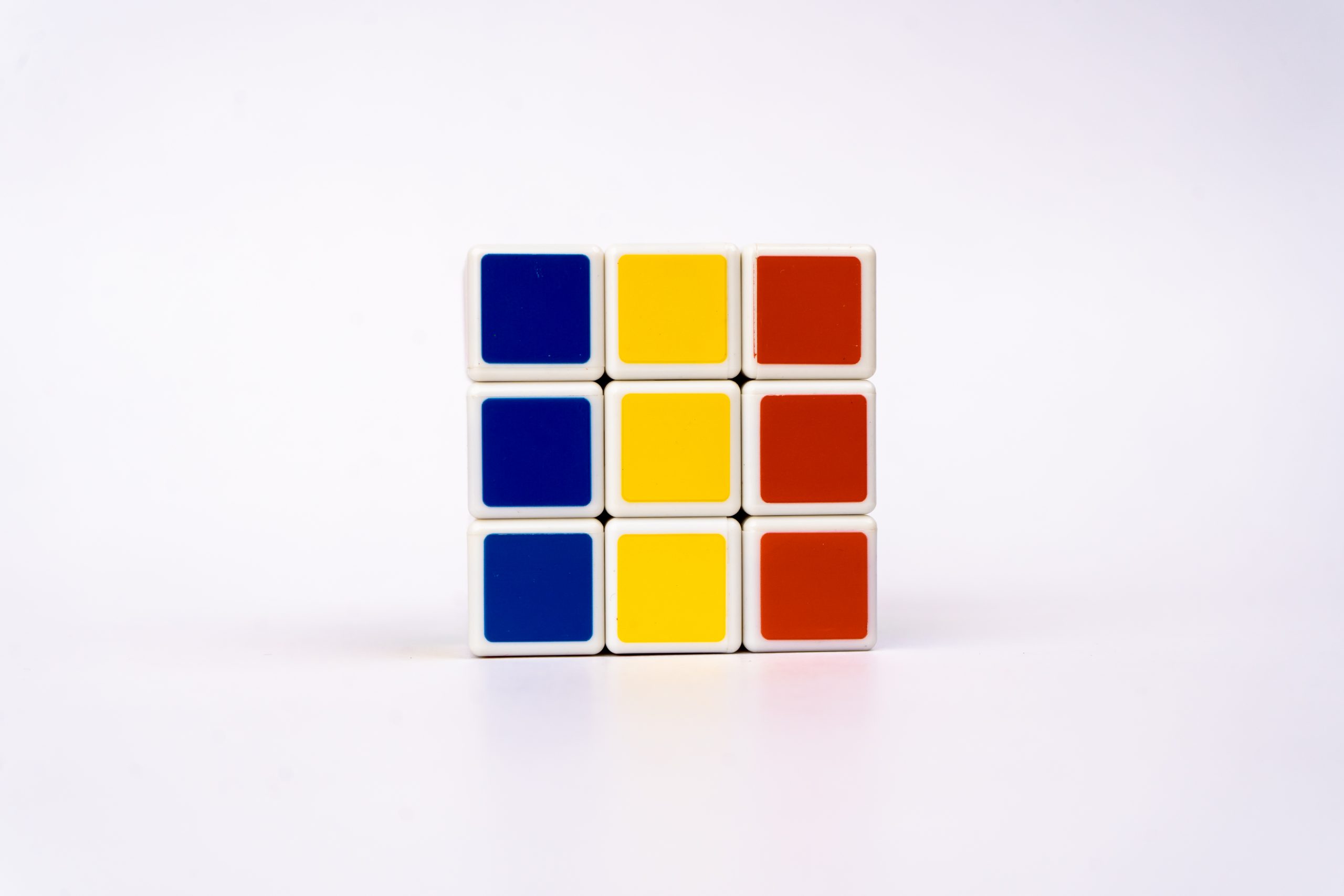 Romania flag on cube