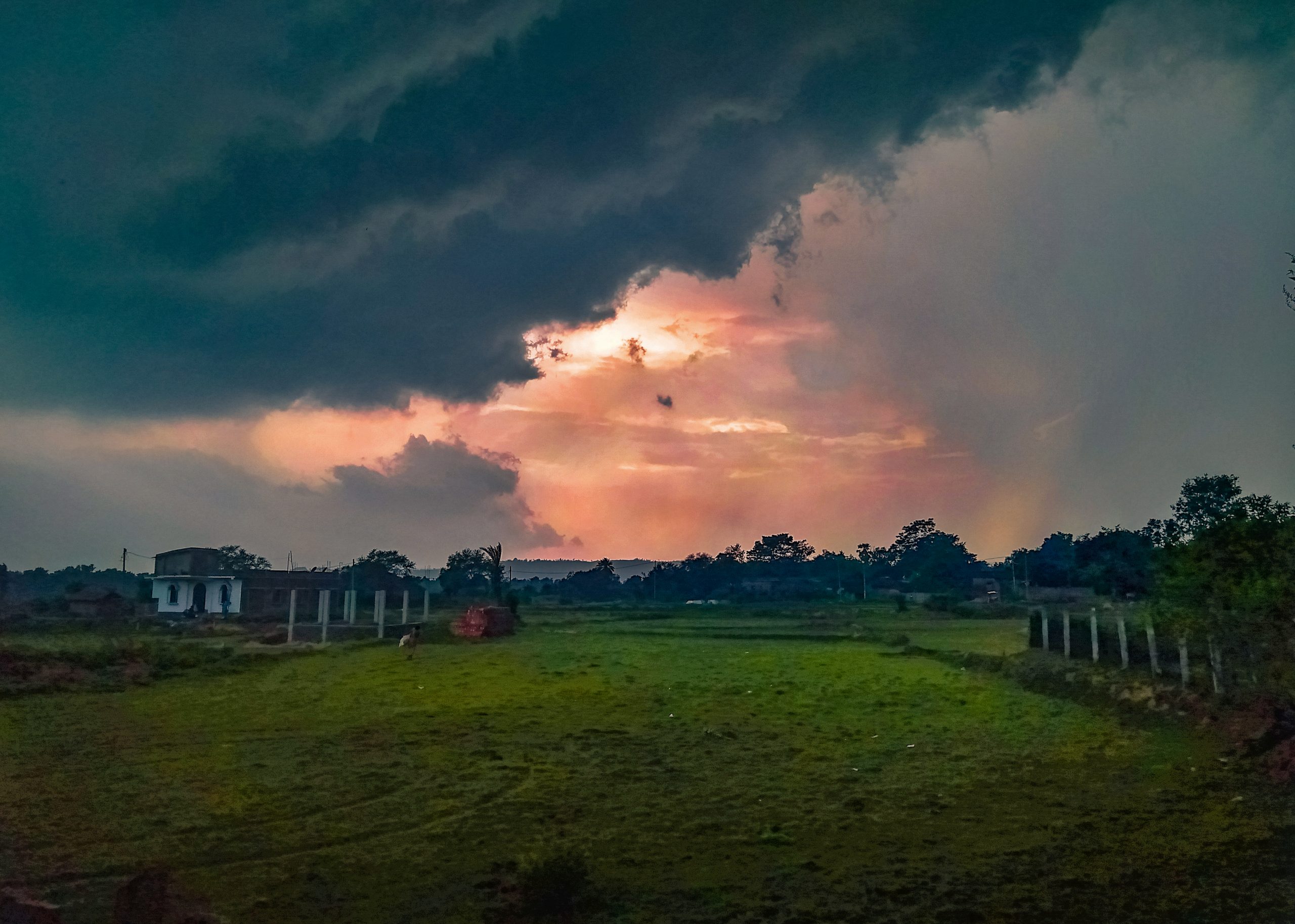 Sky before rainfall