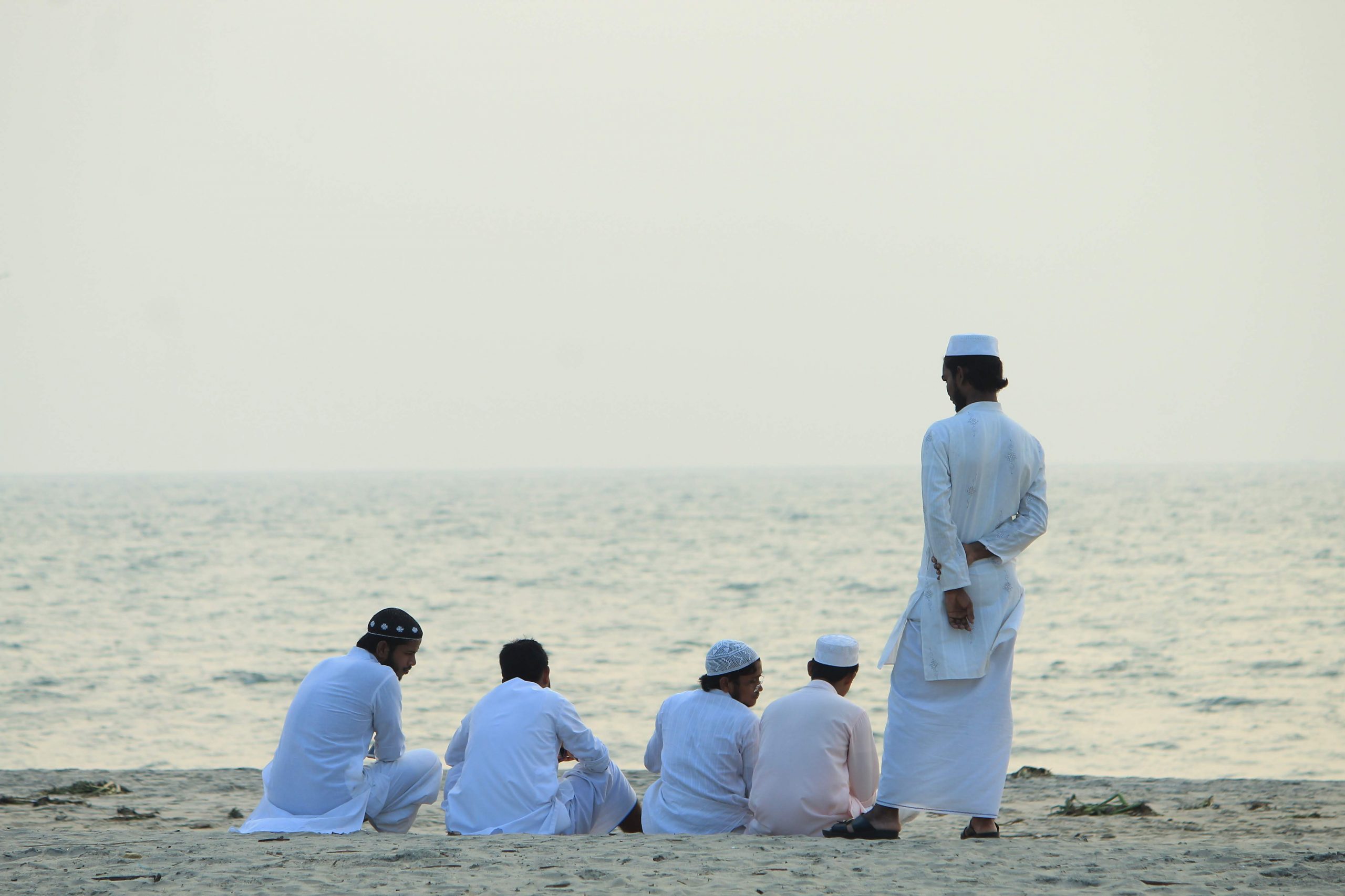 Arab Men on the Beach