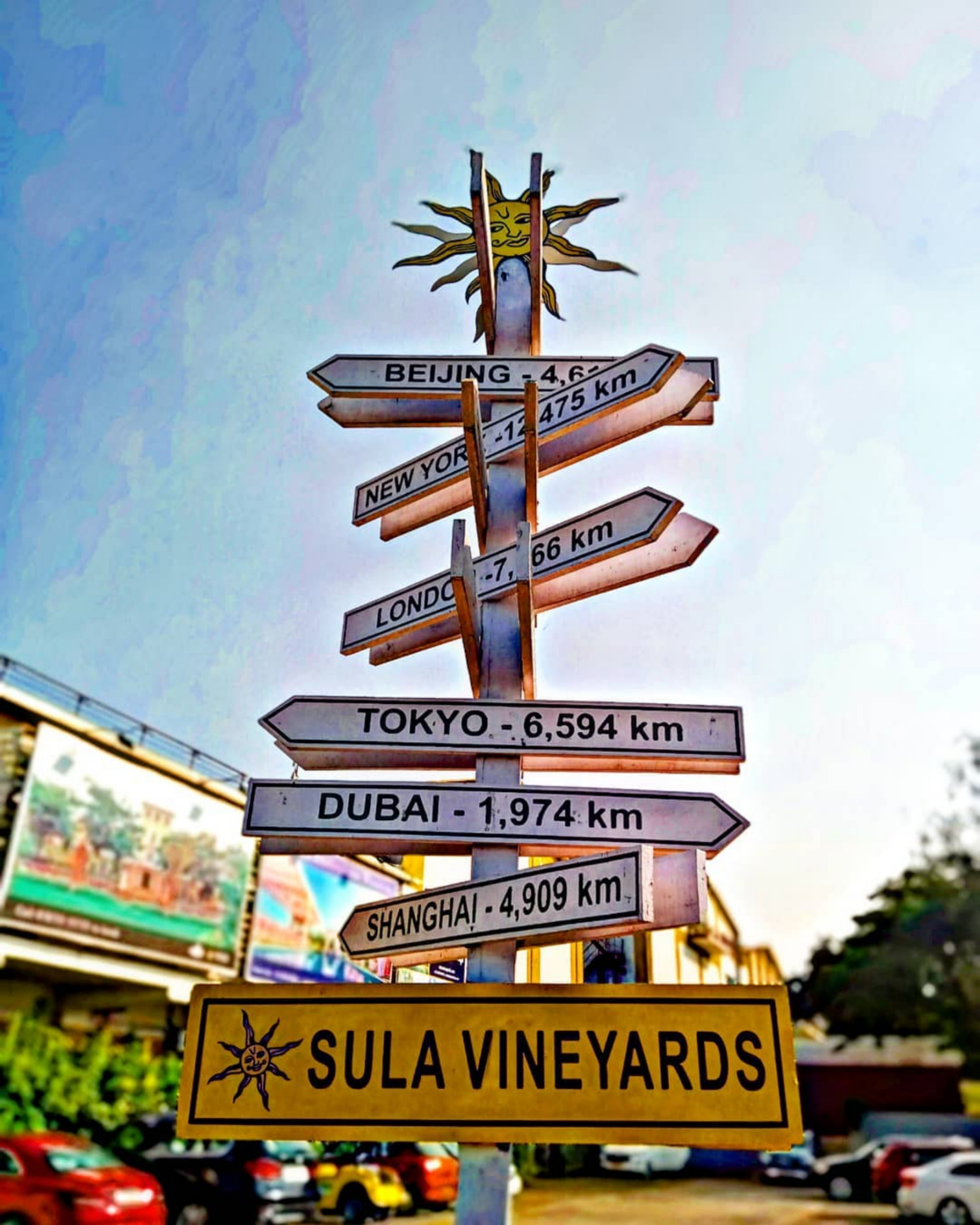sula vineyards sign board