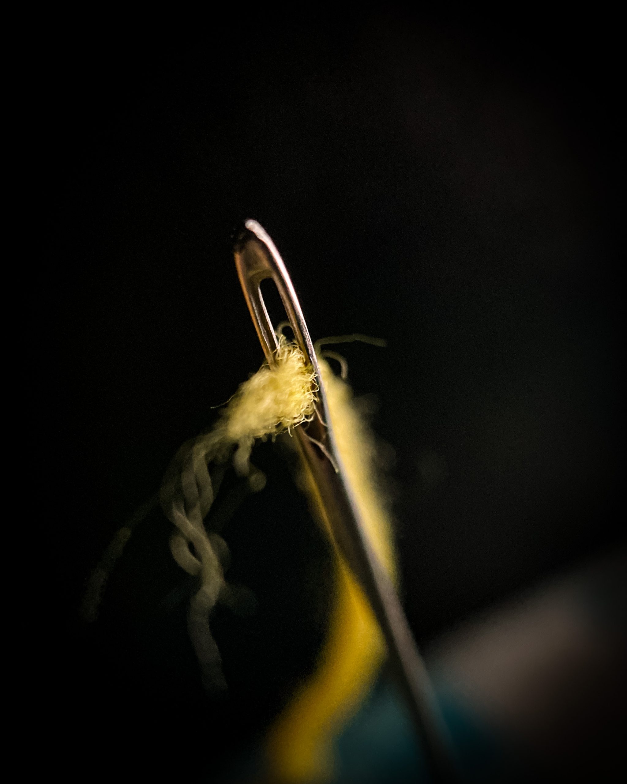 Thread inside needle