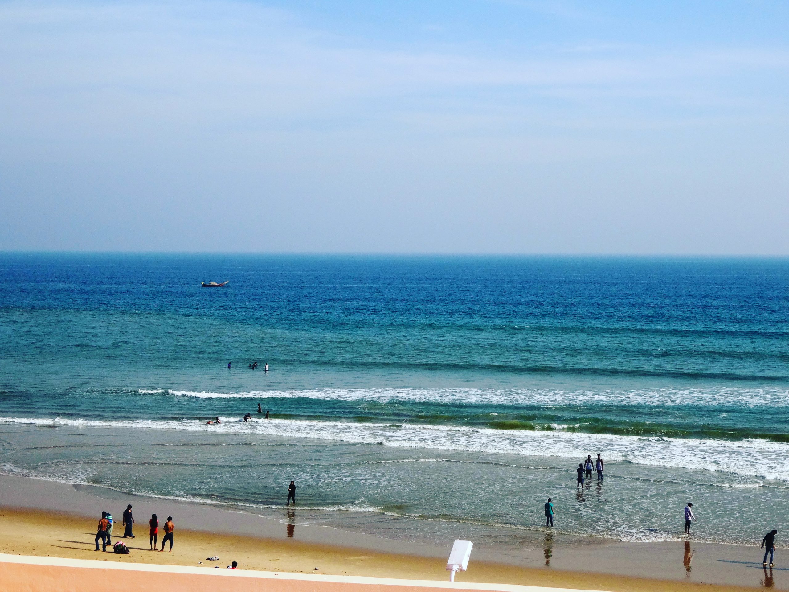 Tourists at Gopalpur Beach