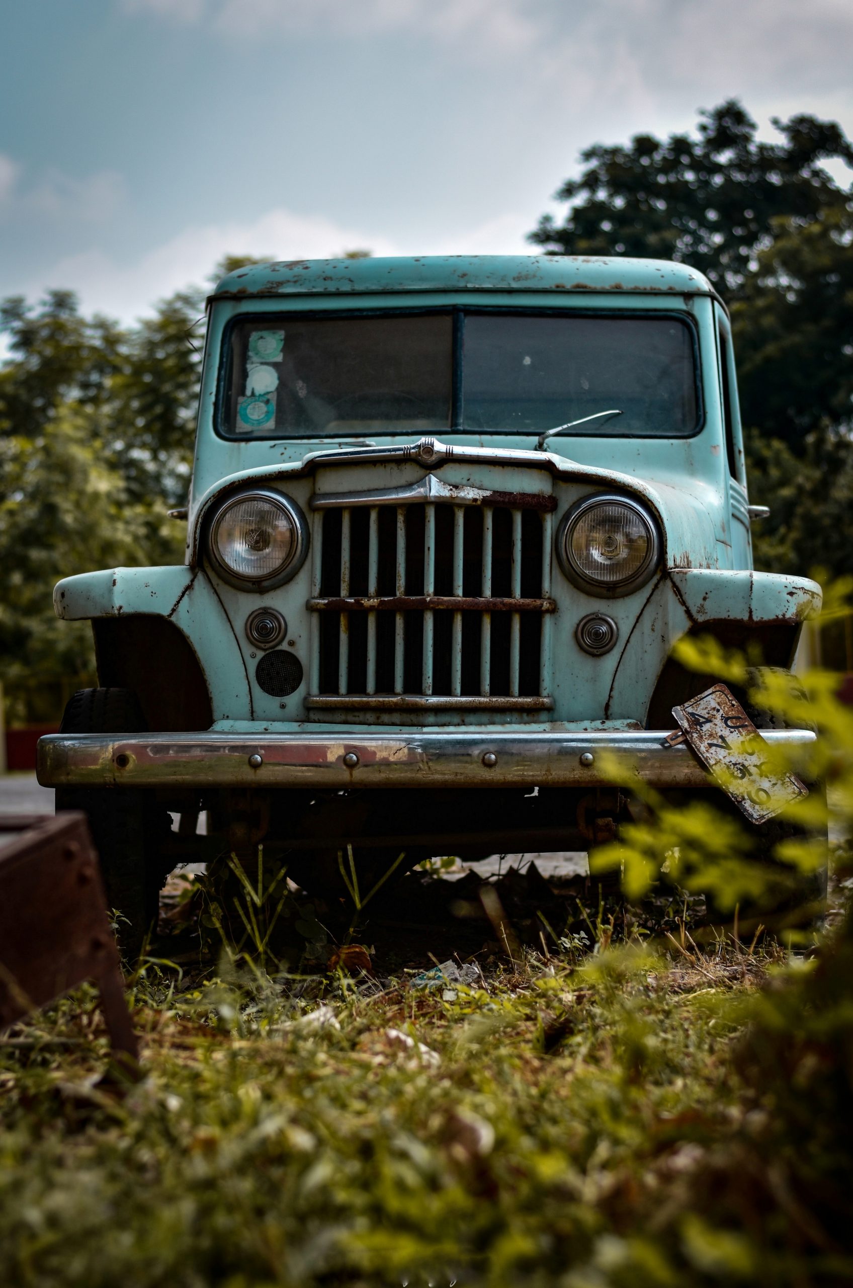 A vintage jeep