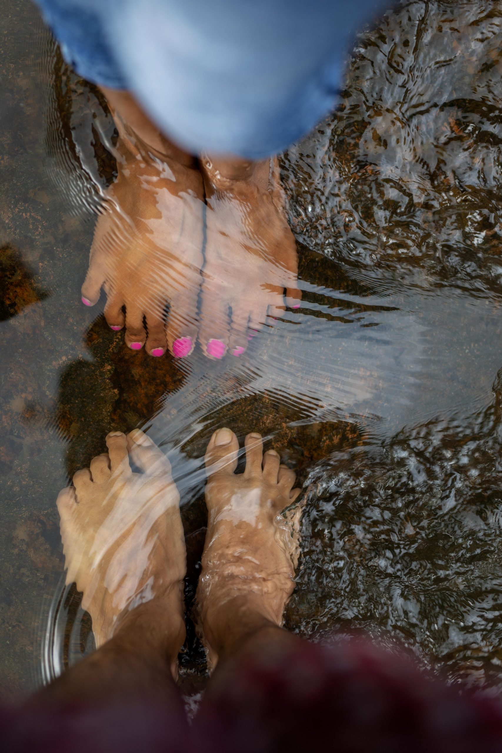 couple's Feet in the water