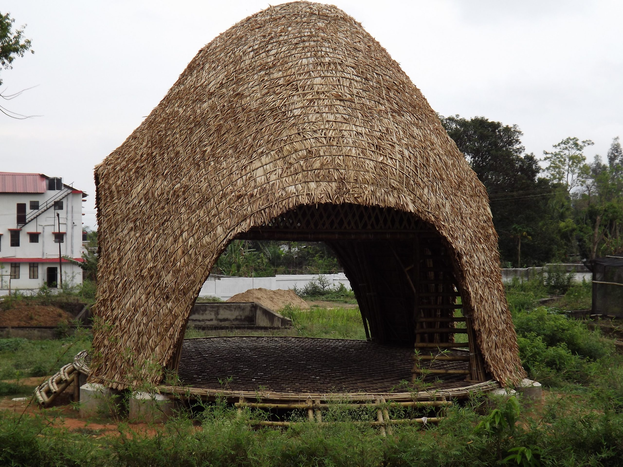 A bamboo hut