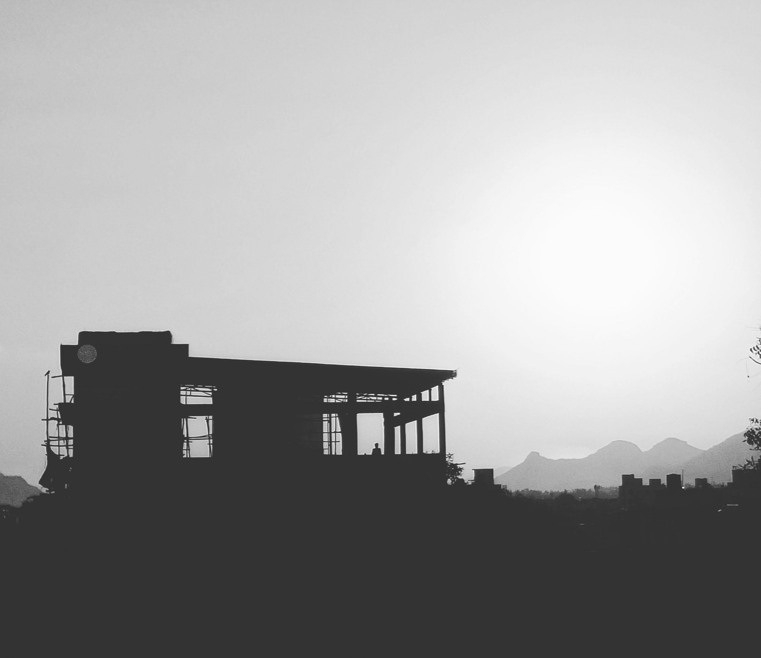 A building on a mountain top