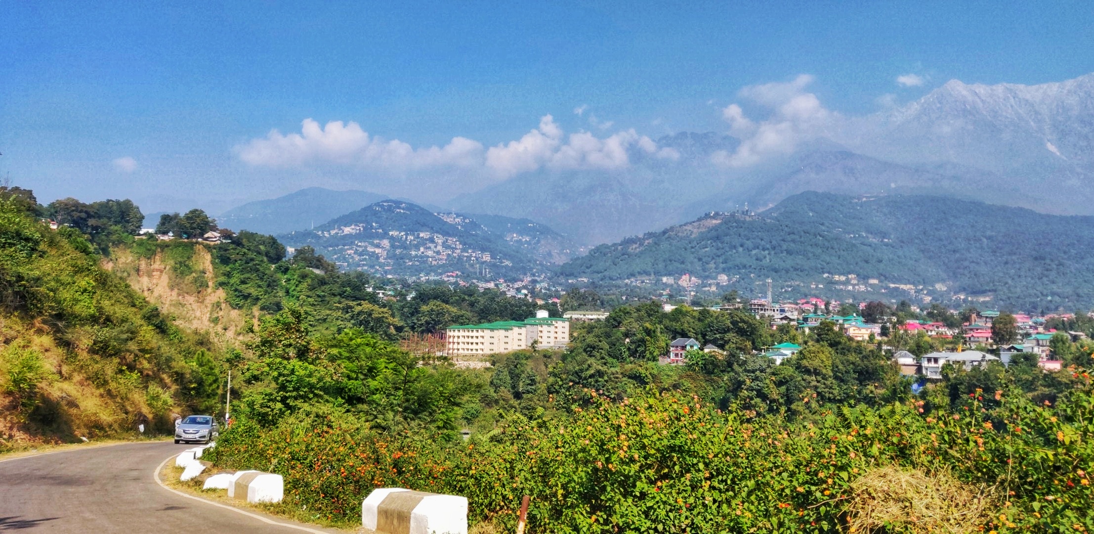 A city embedded in mountains