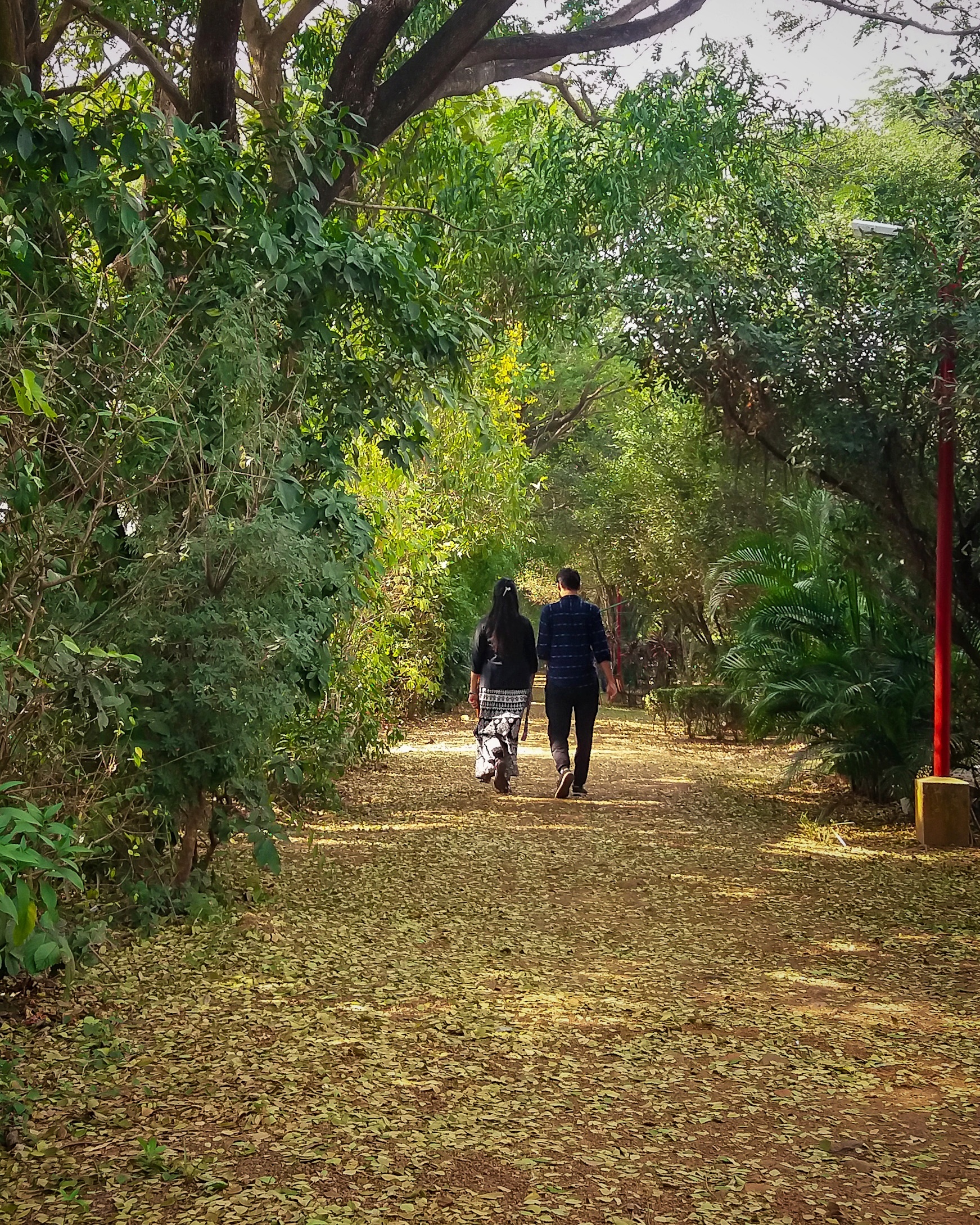 Walking couple