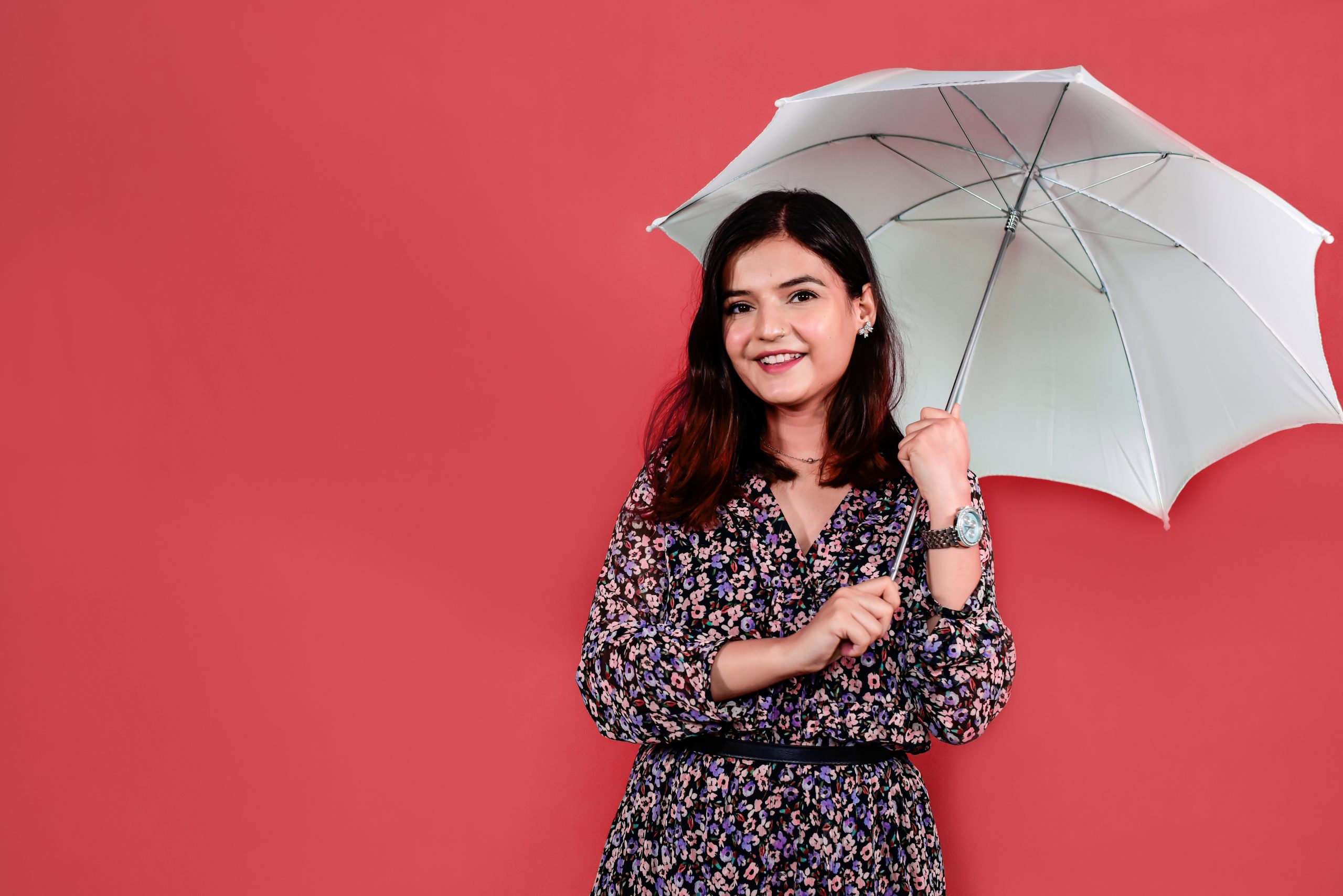 A girl with umbrella