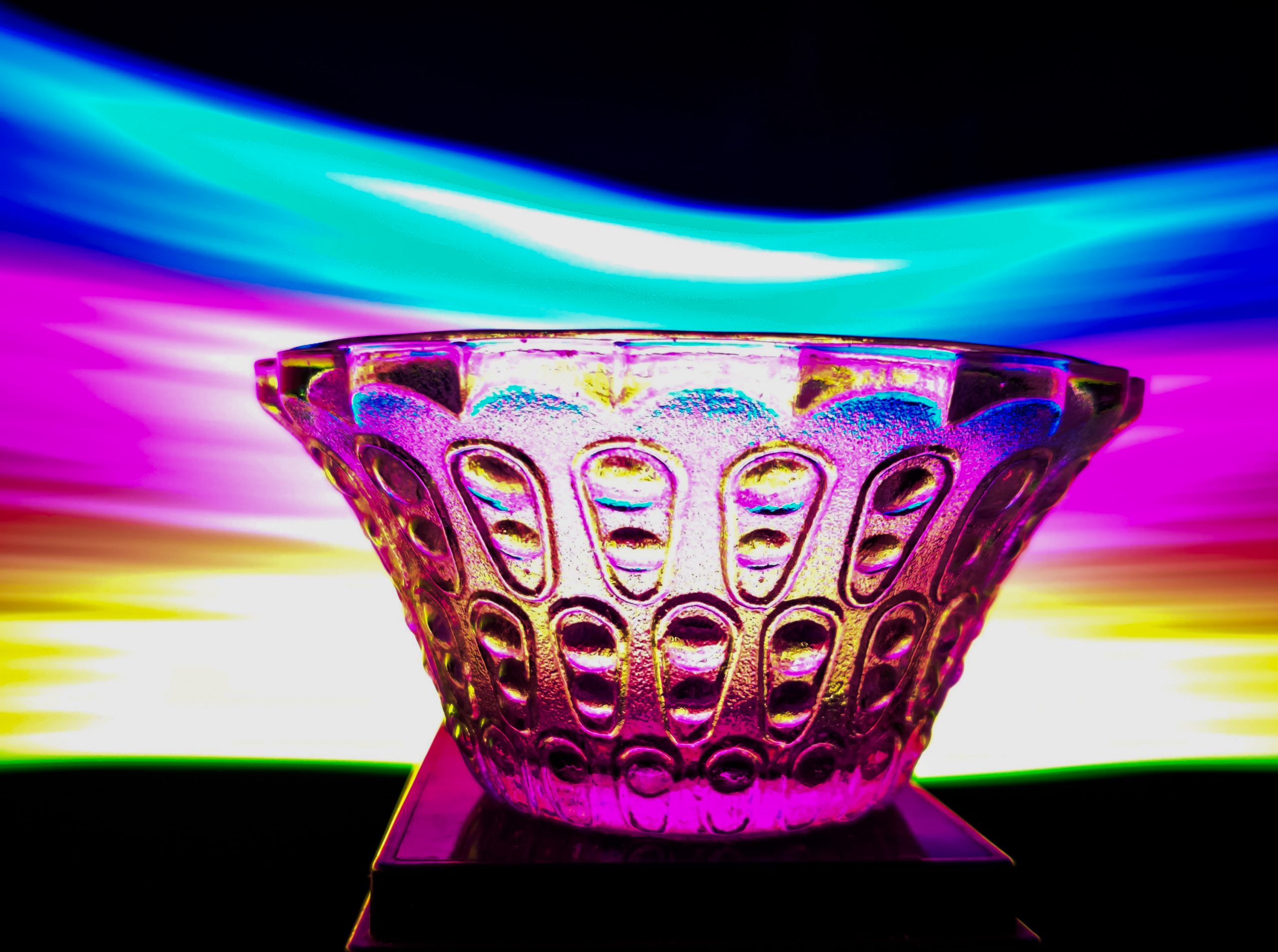 A glass bowl