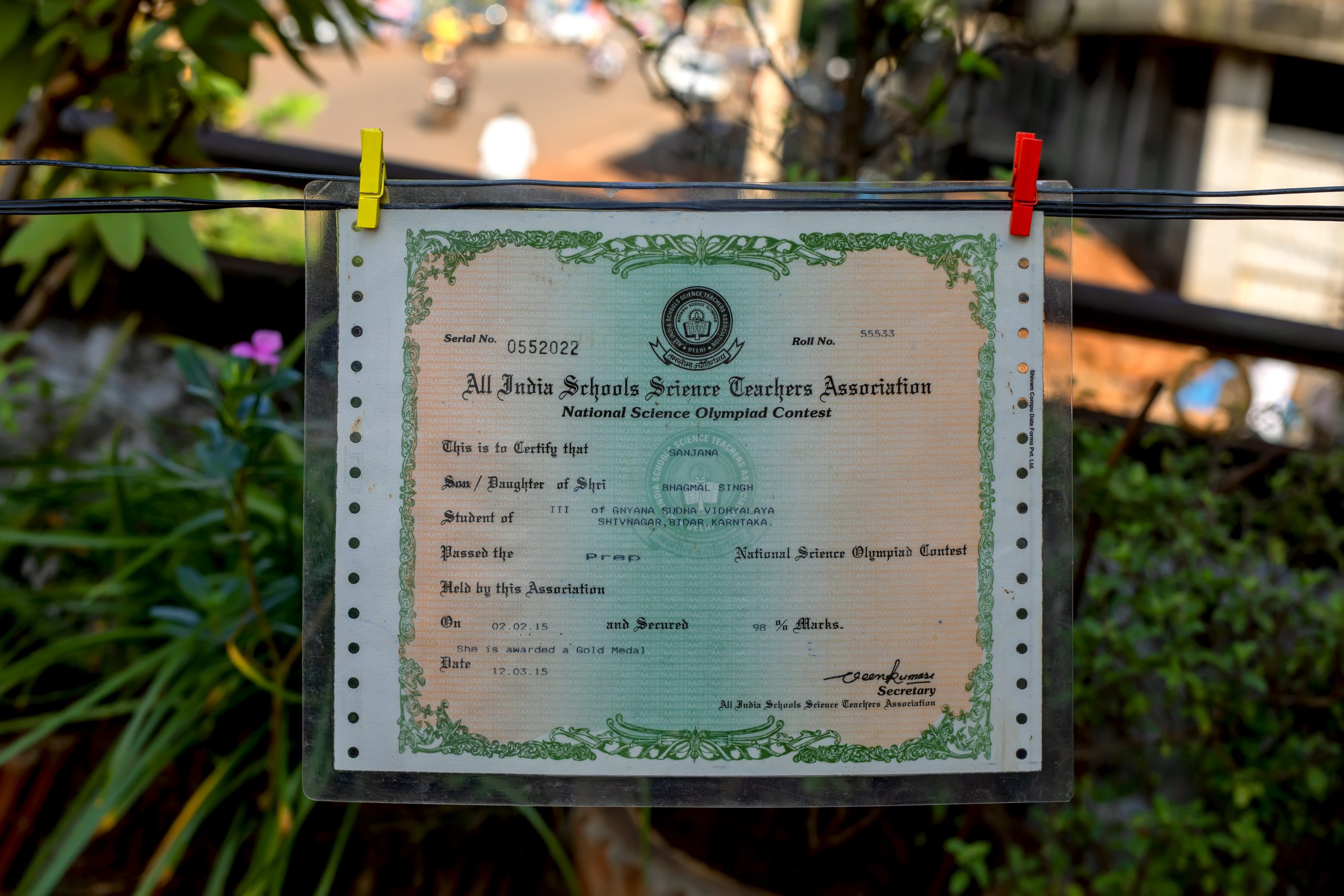 A participation certificate