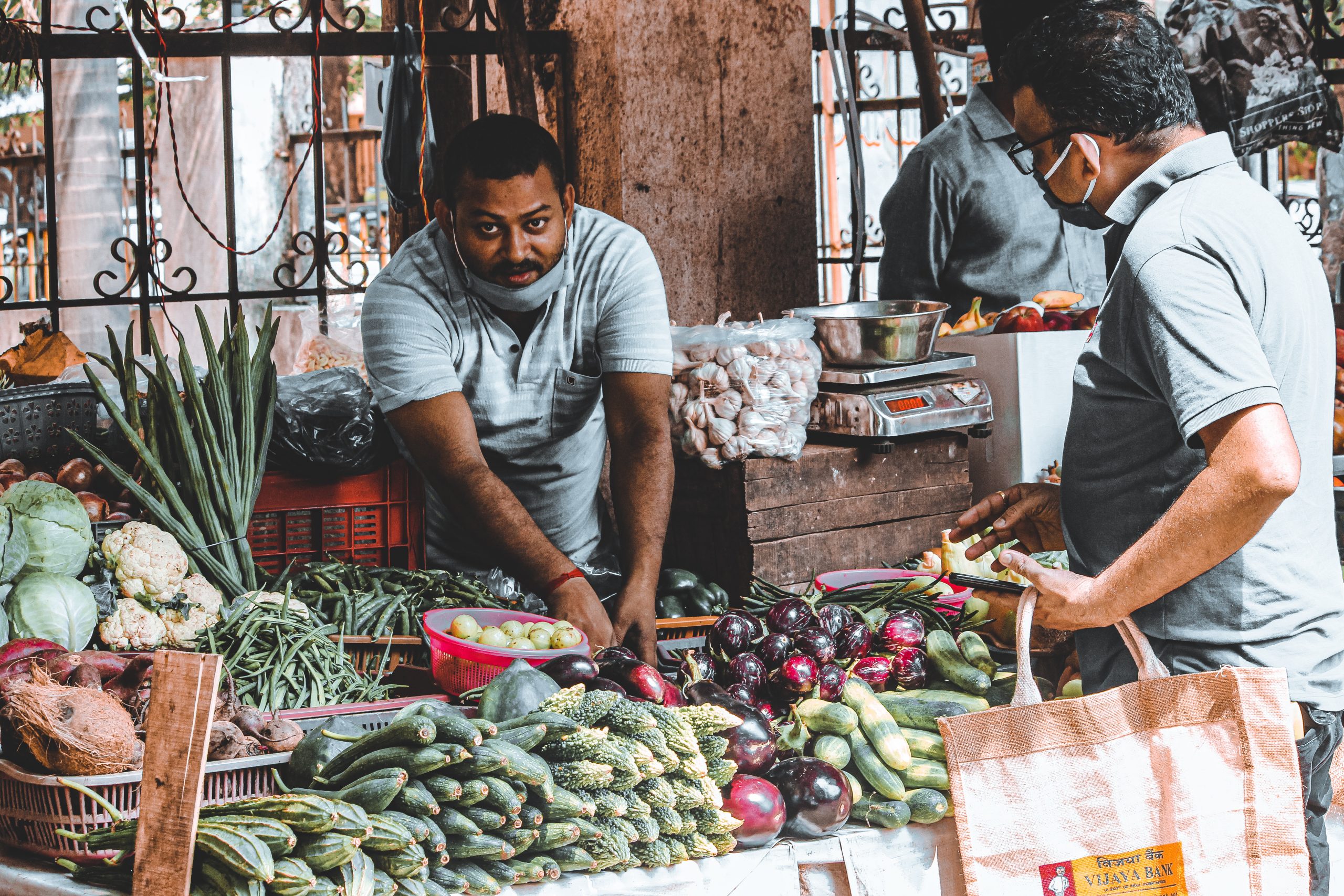 A vegetable vendor