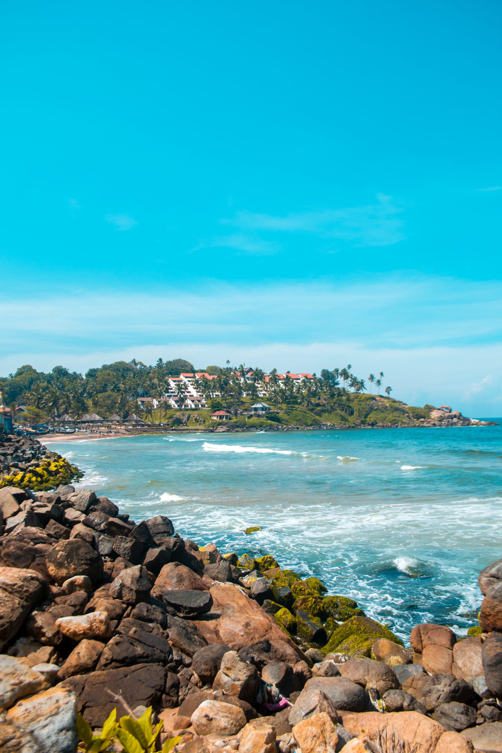 View from Kovalam beach.