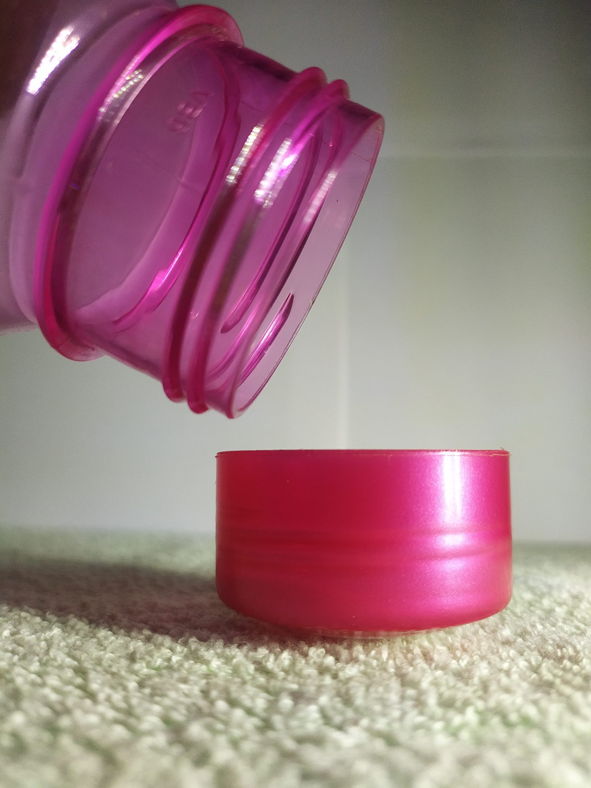 water bottle and cap