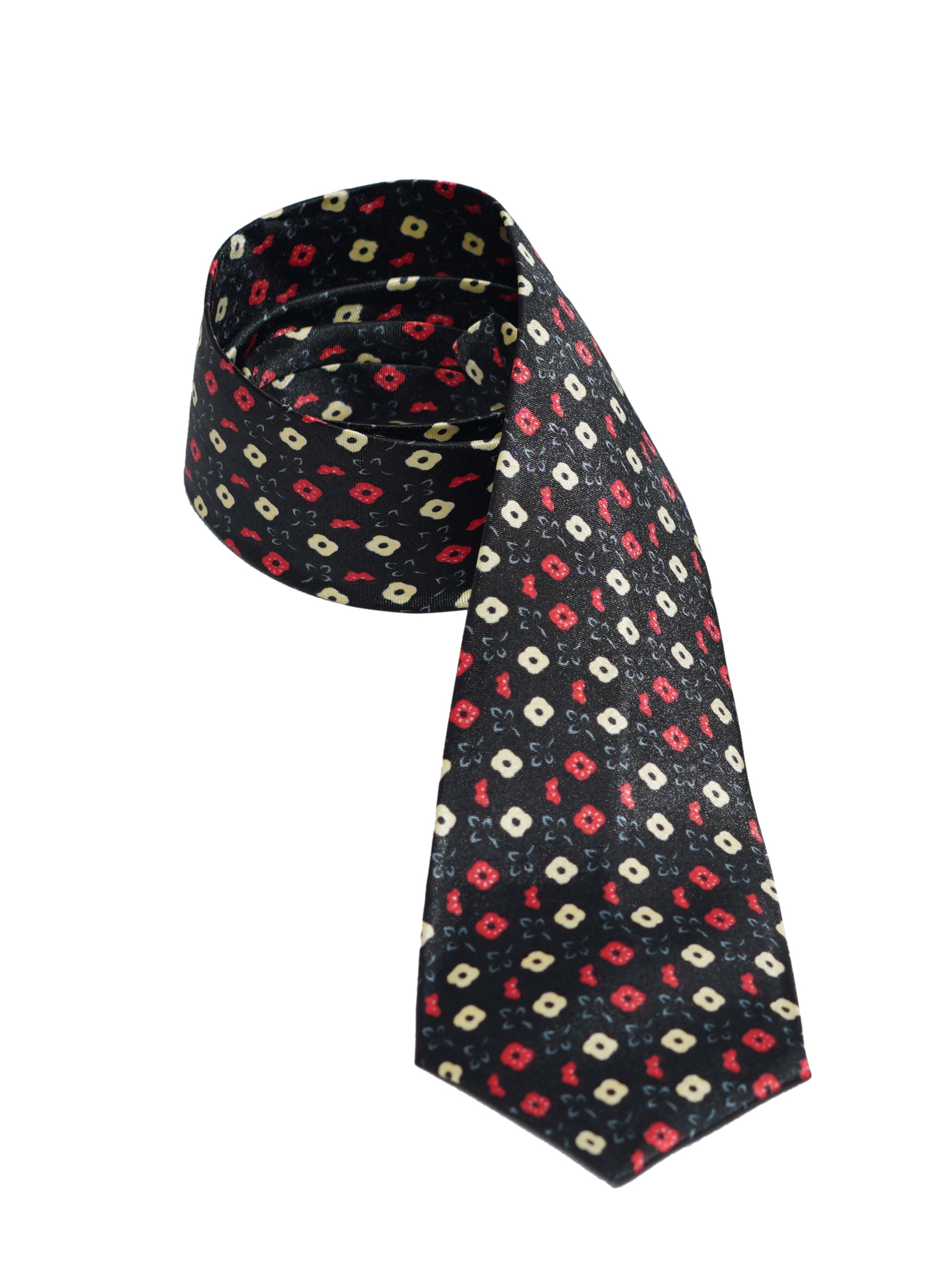 Free Fall Floral Black Men’s Ties