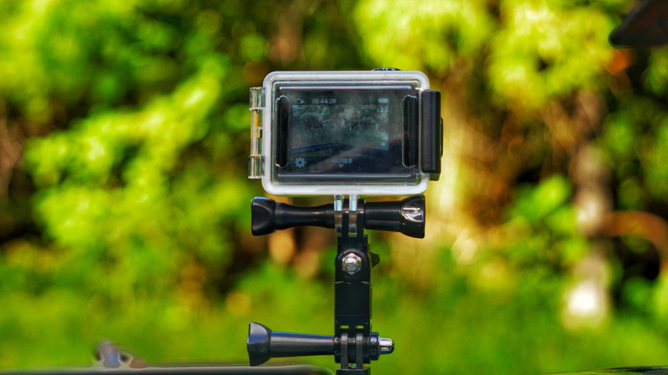 A camera on stand
