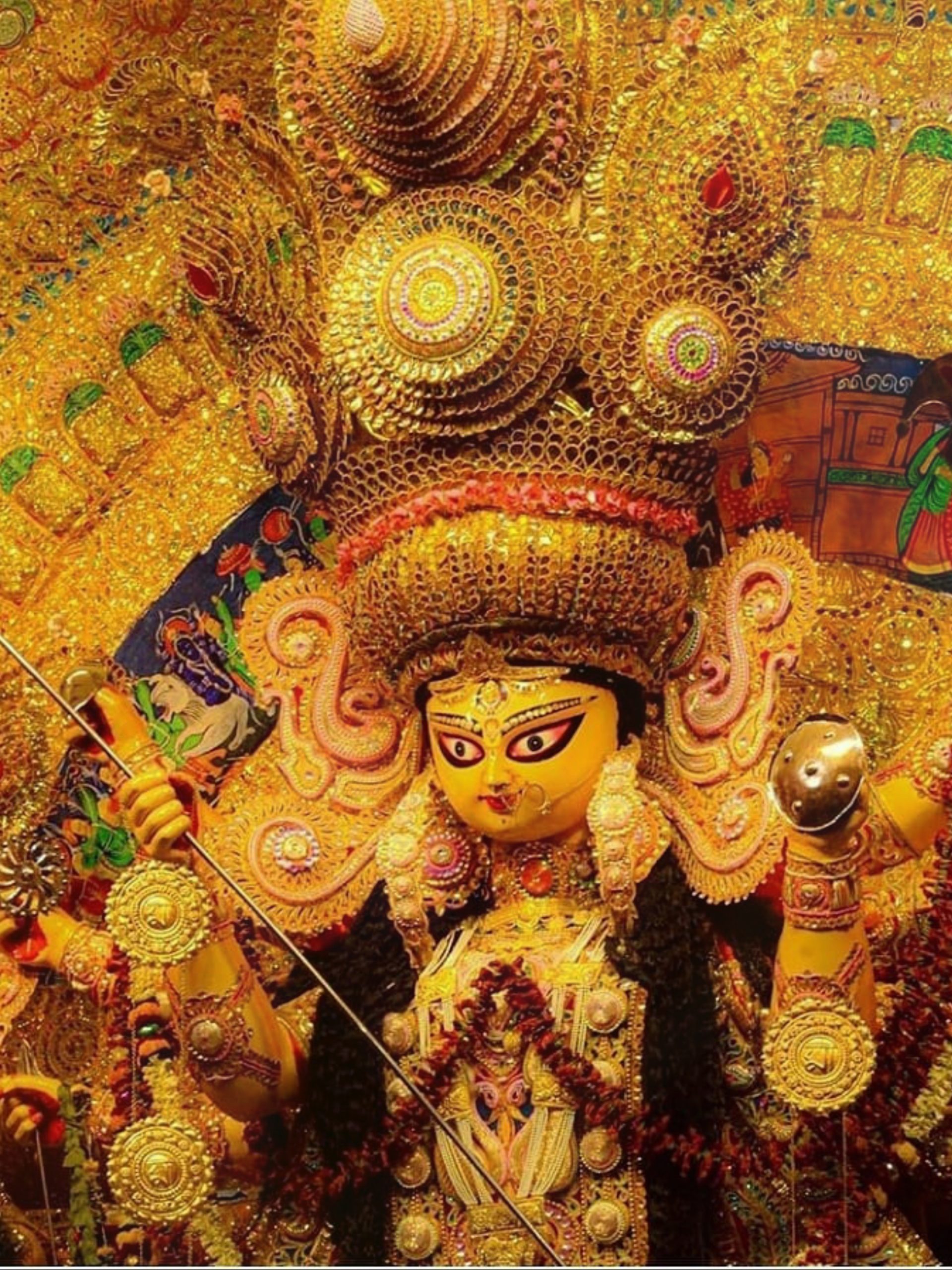 Goddess Durga Idol at a temple