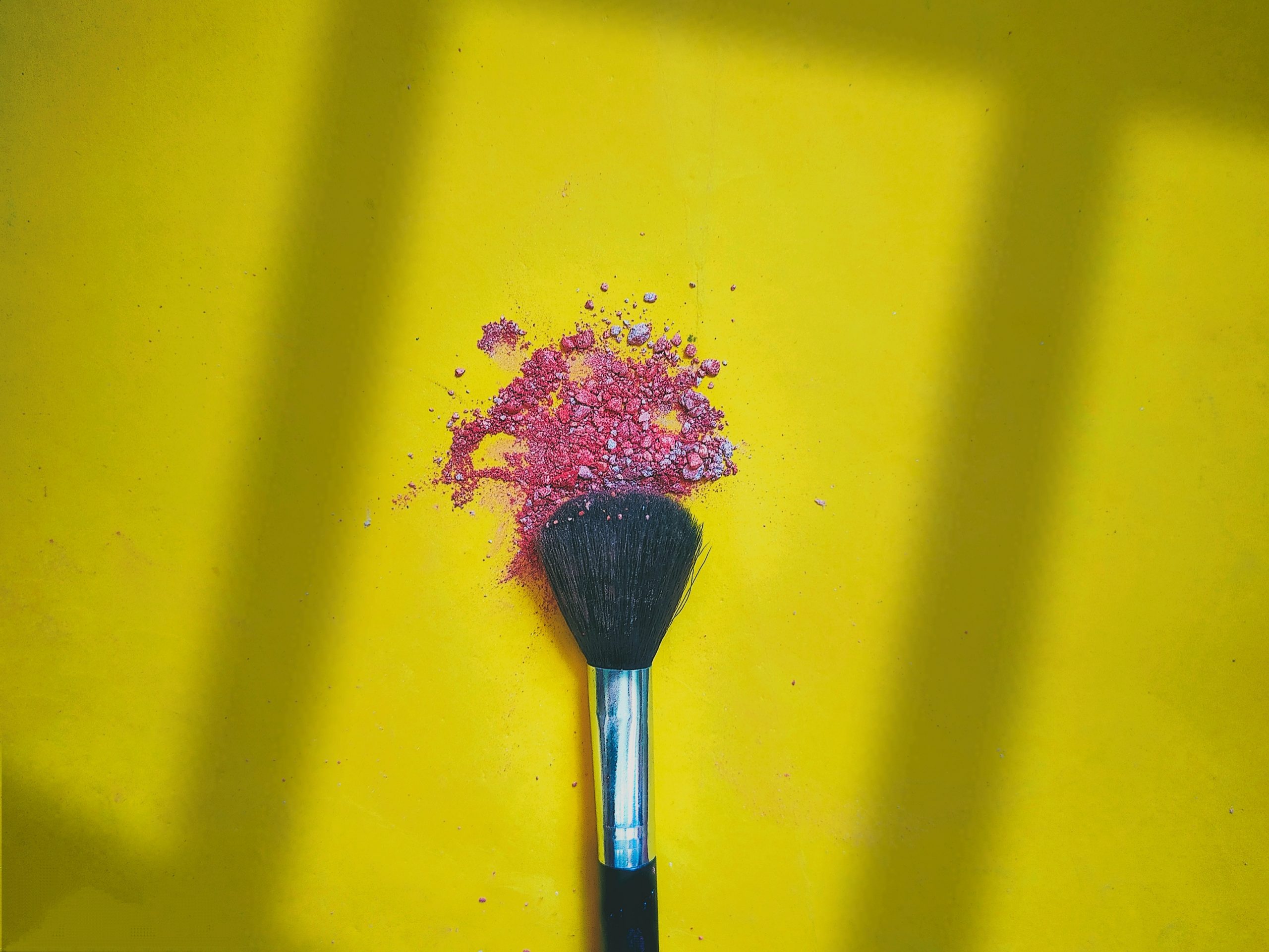 A makeup brush