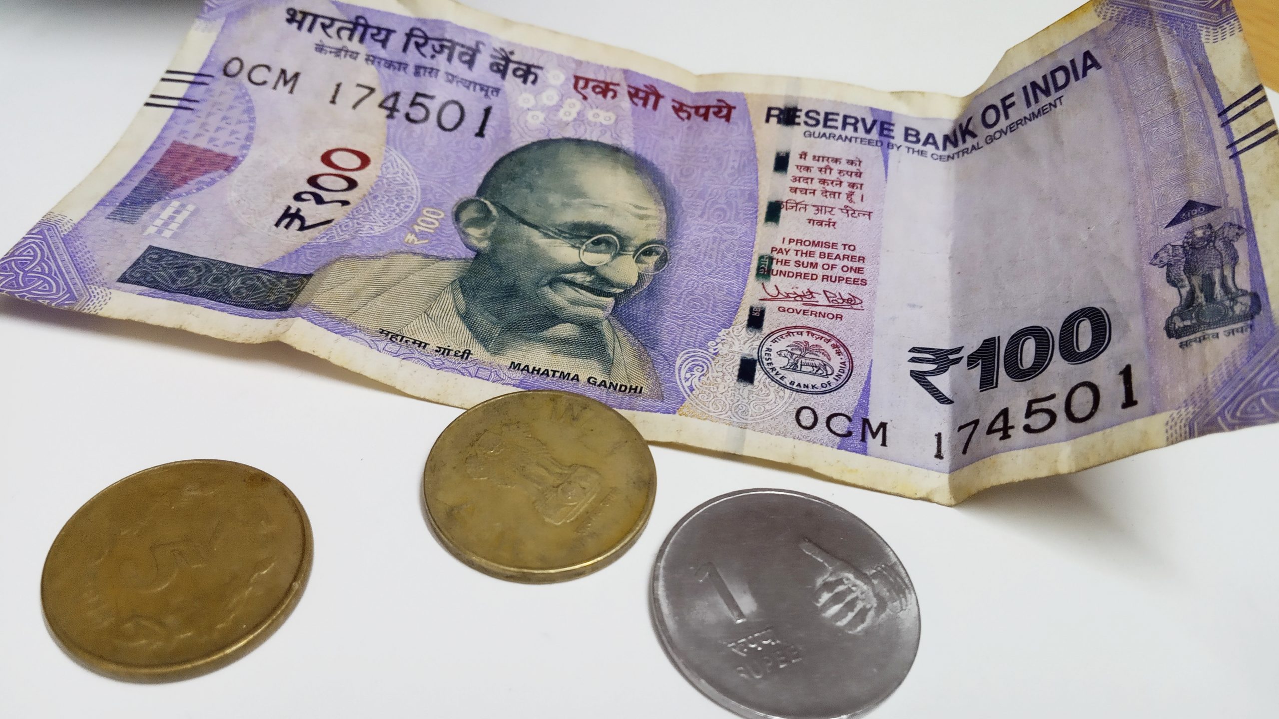 Indian coins and currency note