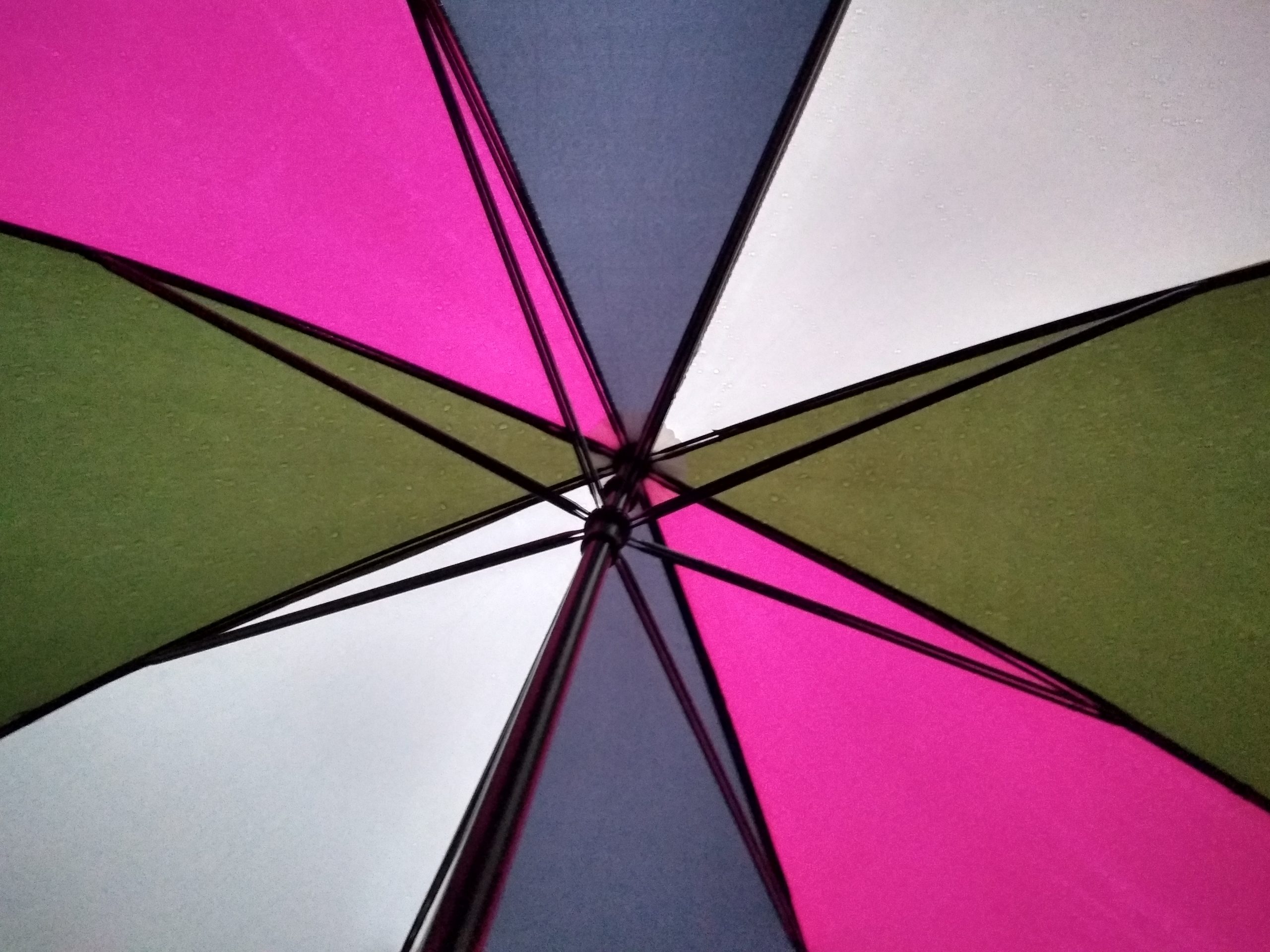 Inside an umbrella