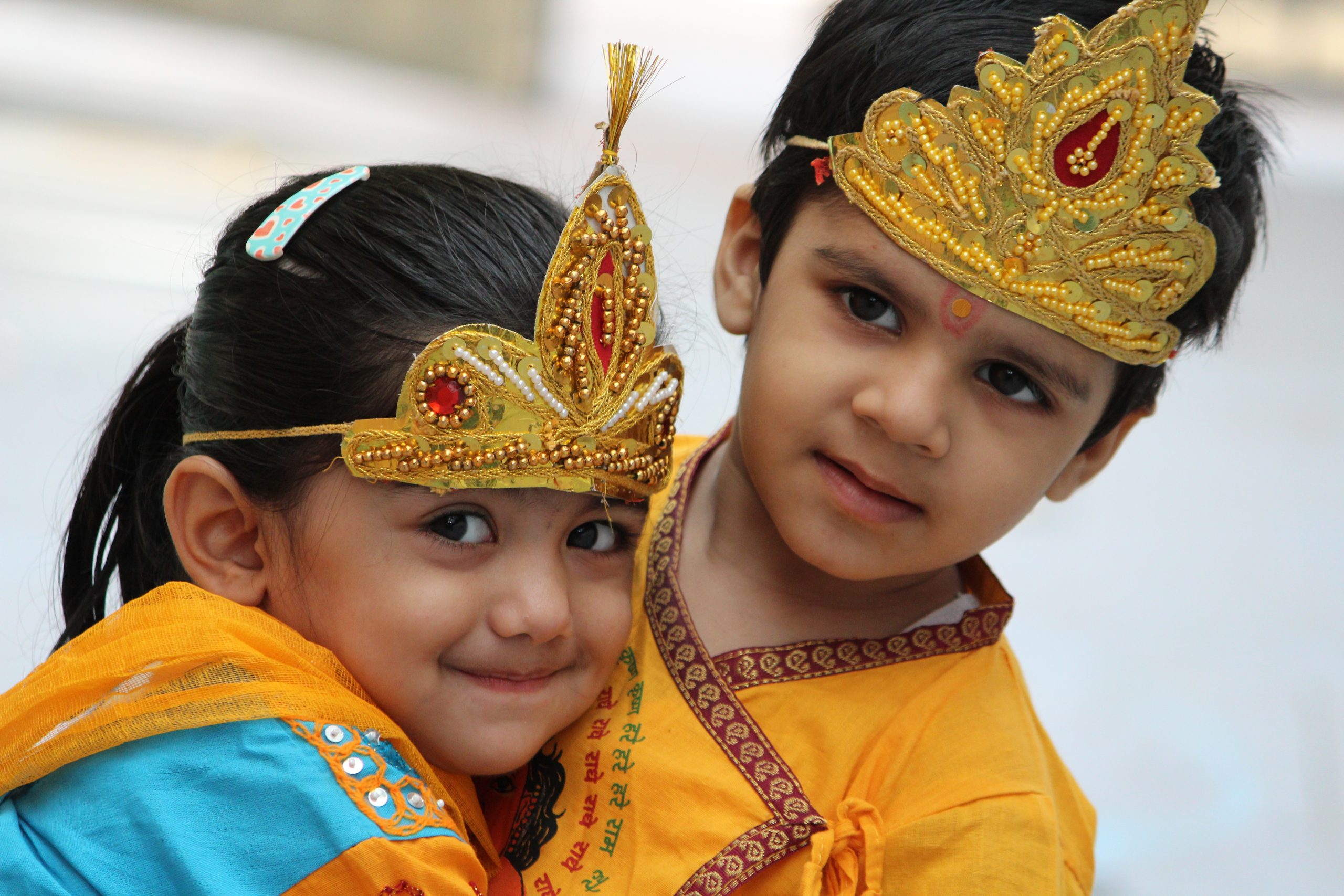 Kids in Radha Krishna costume