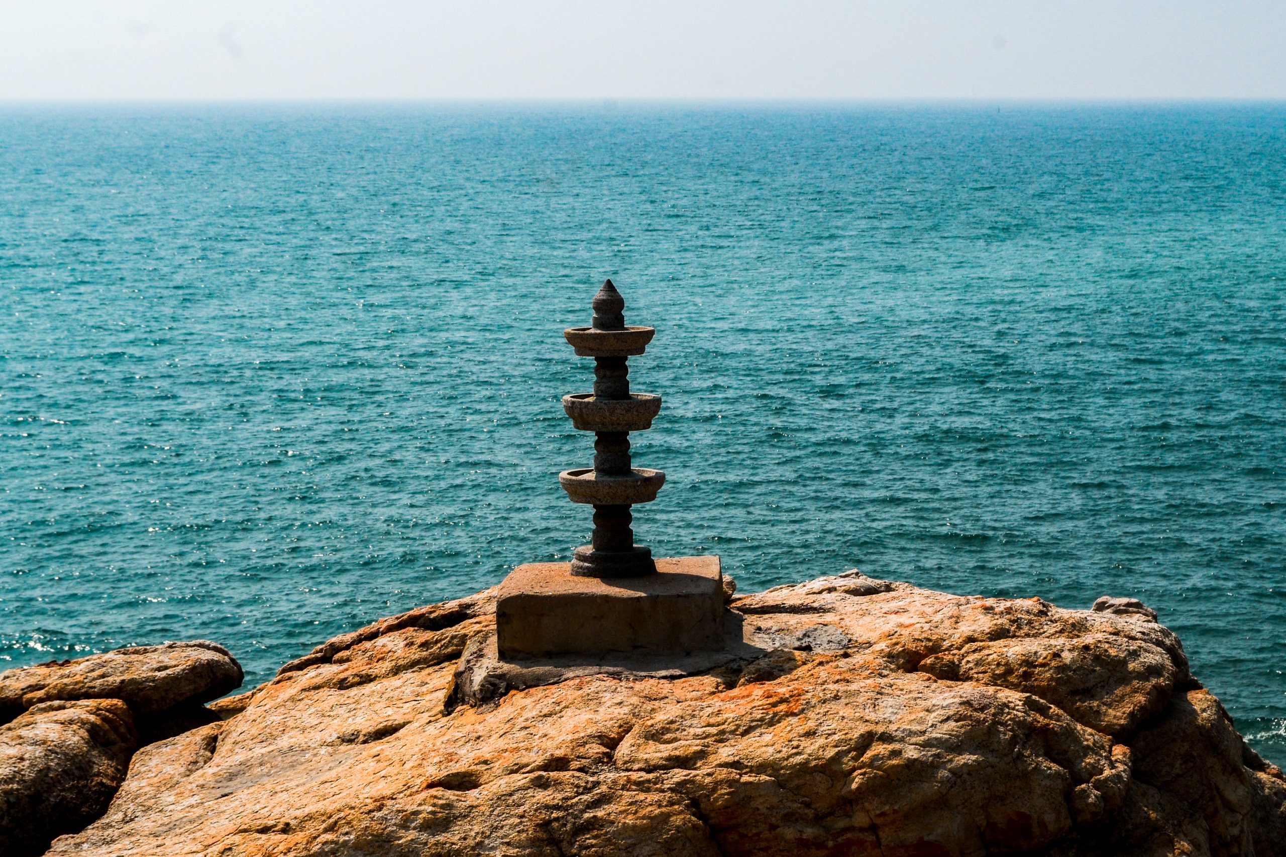 Lamp at the edge of the sea