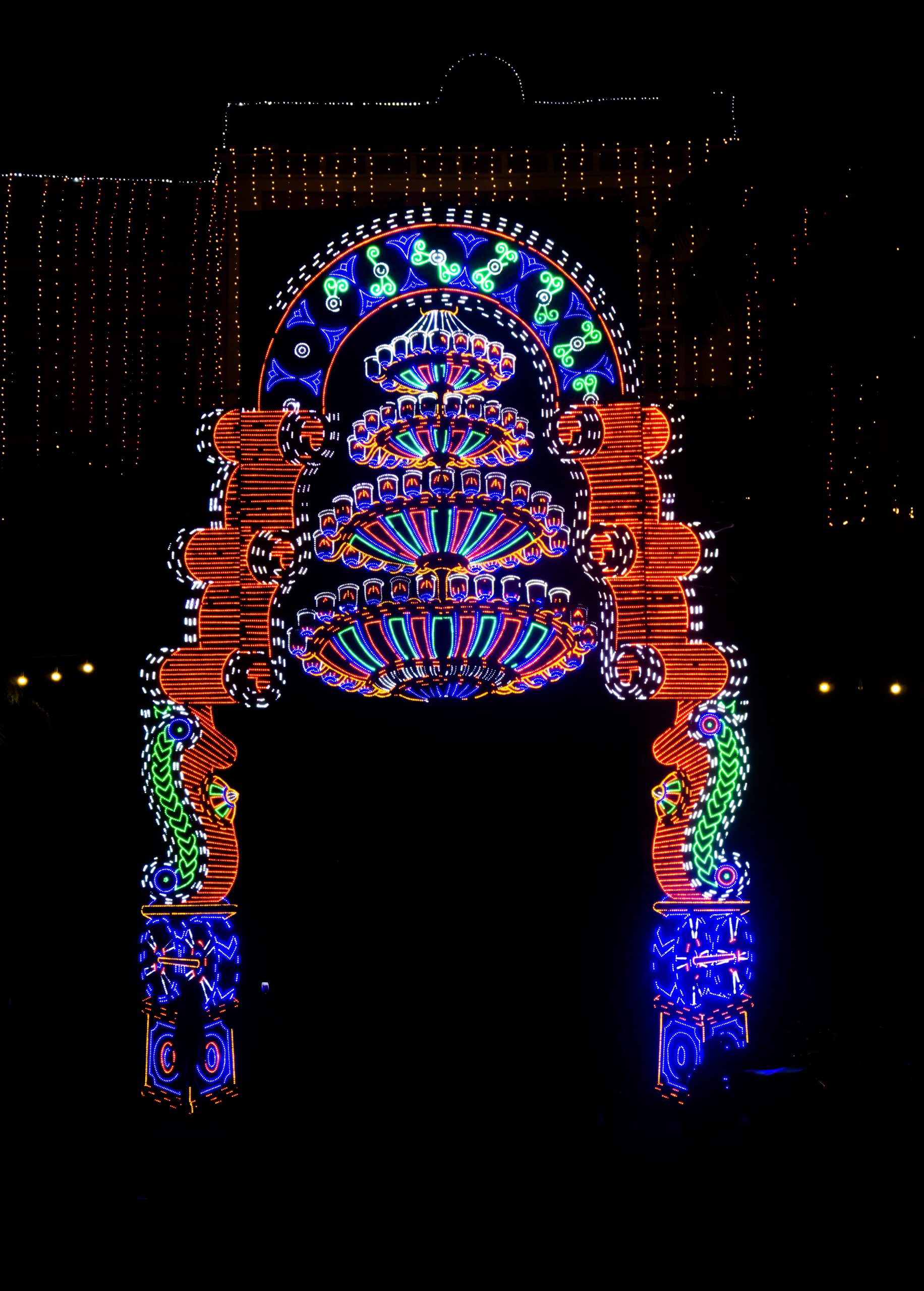 Lights illumination for Dussehra