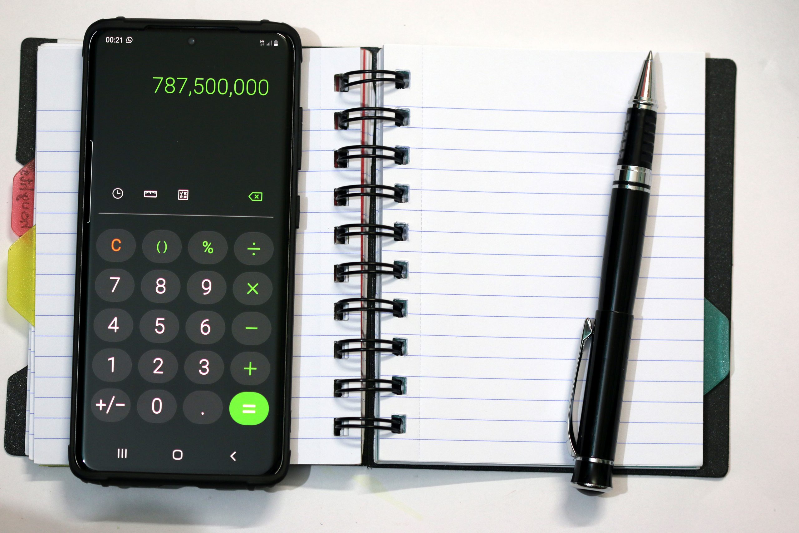 Mobile Calculator, Diary & Pen