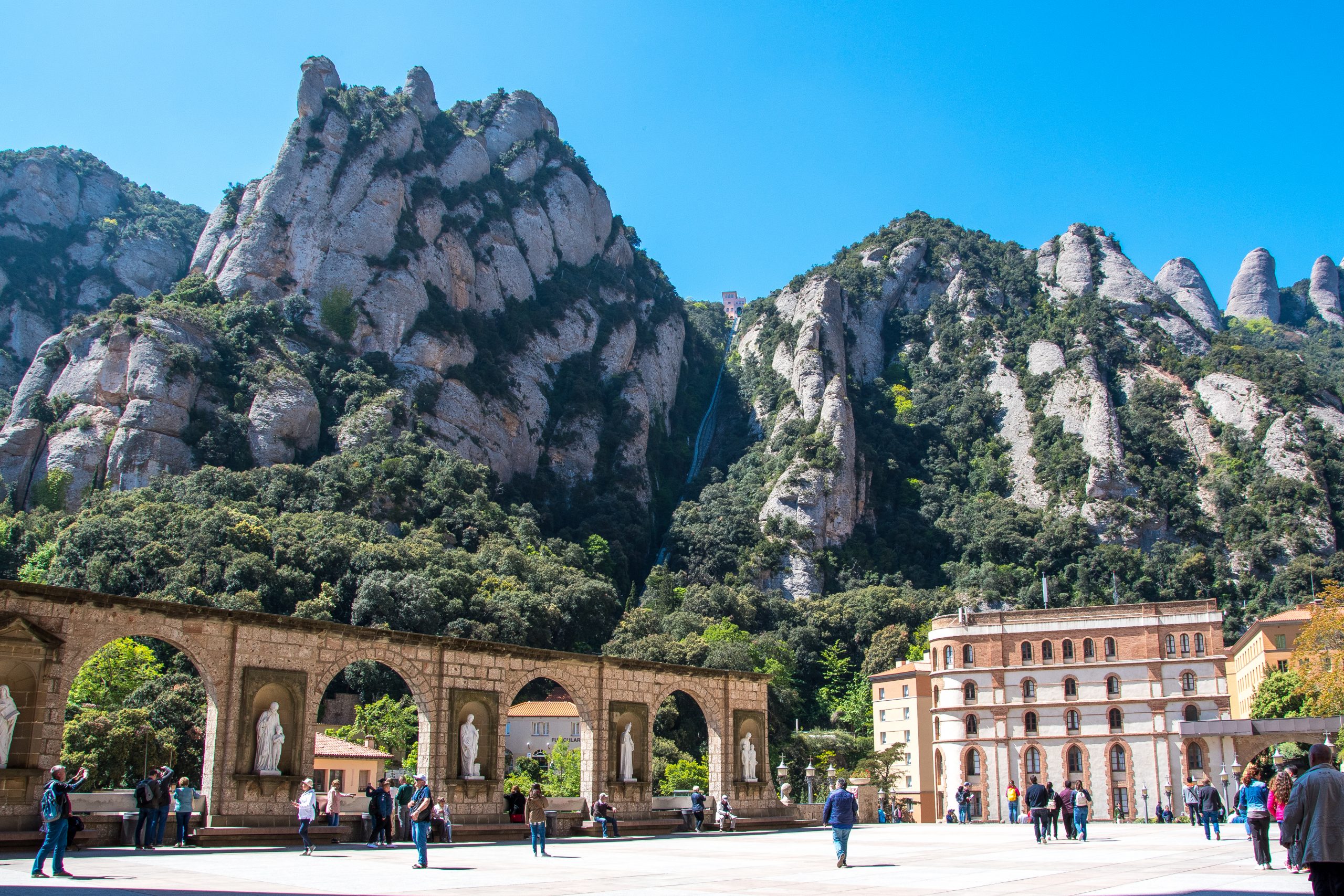 Montserrat mountain range in Spain