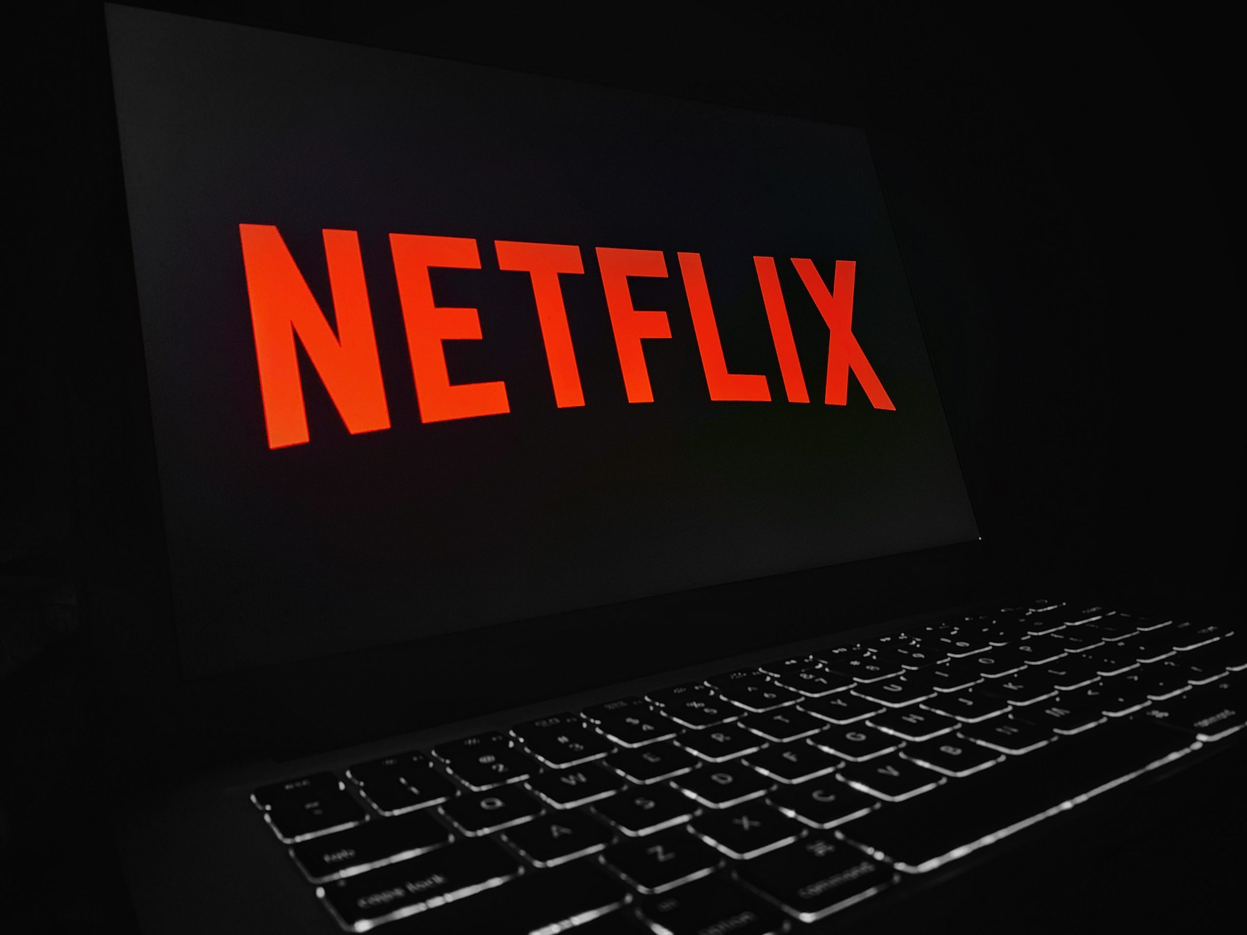 Netflix entertainment through laptop