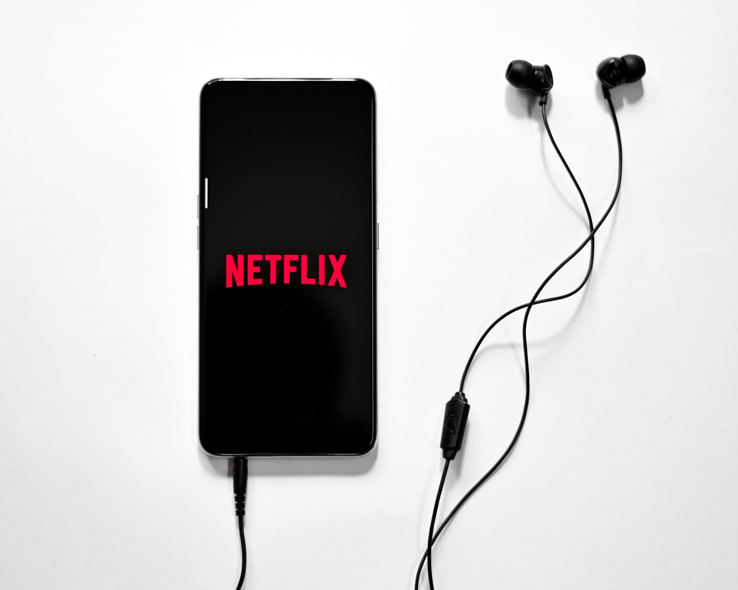Netflix logo on mobile screen