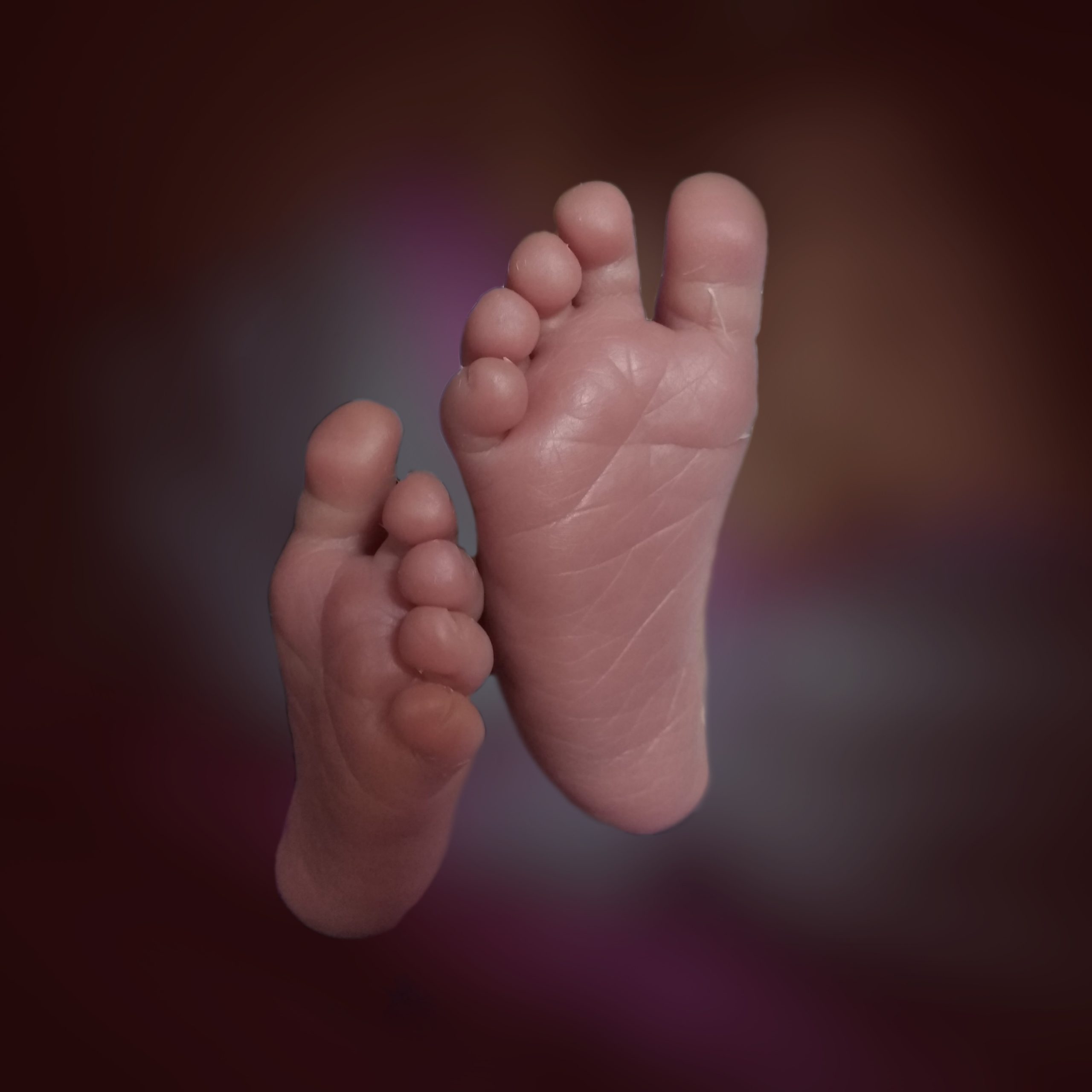 Newborn's feet