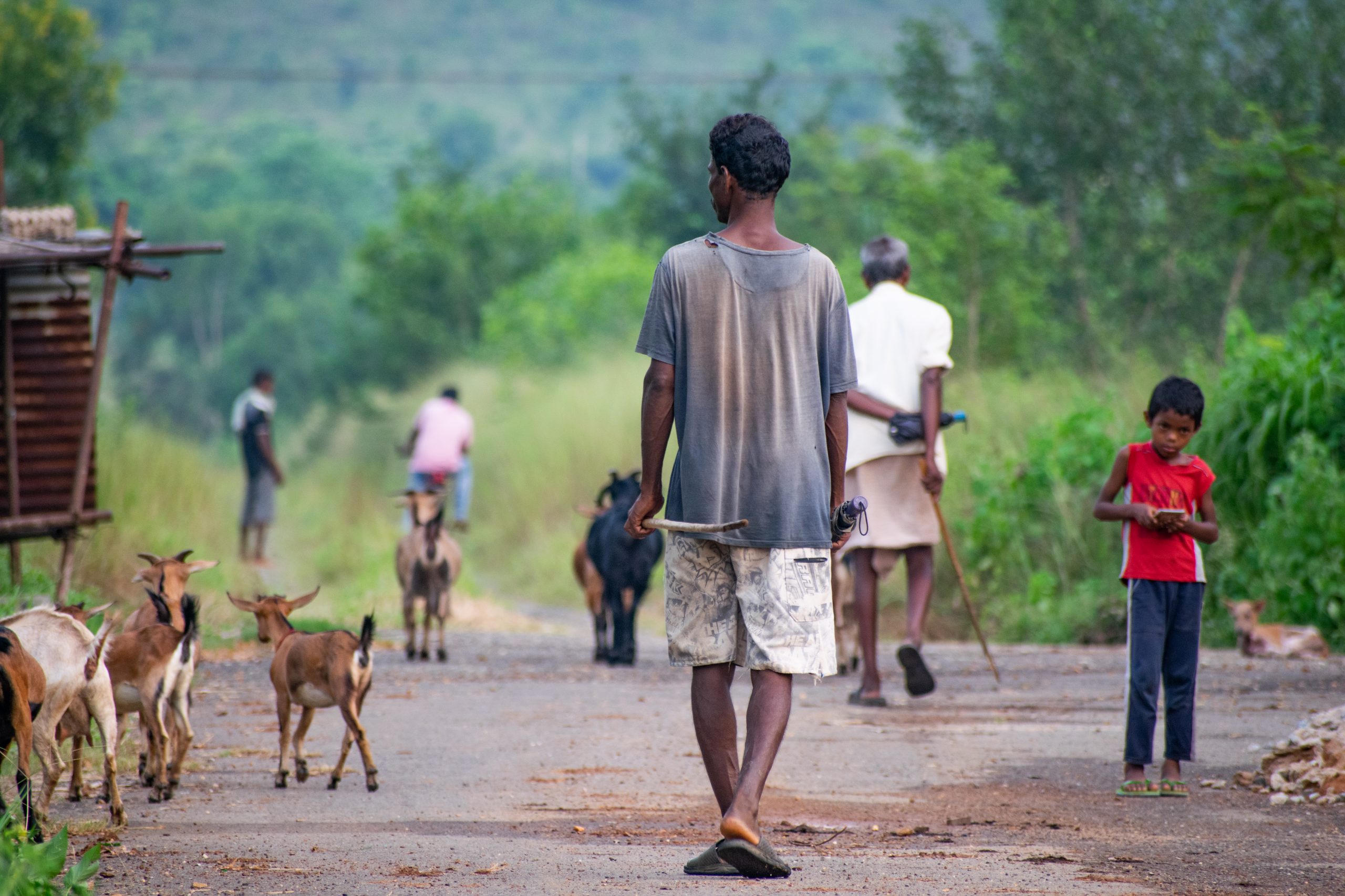 People in a village