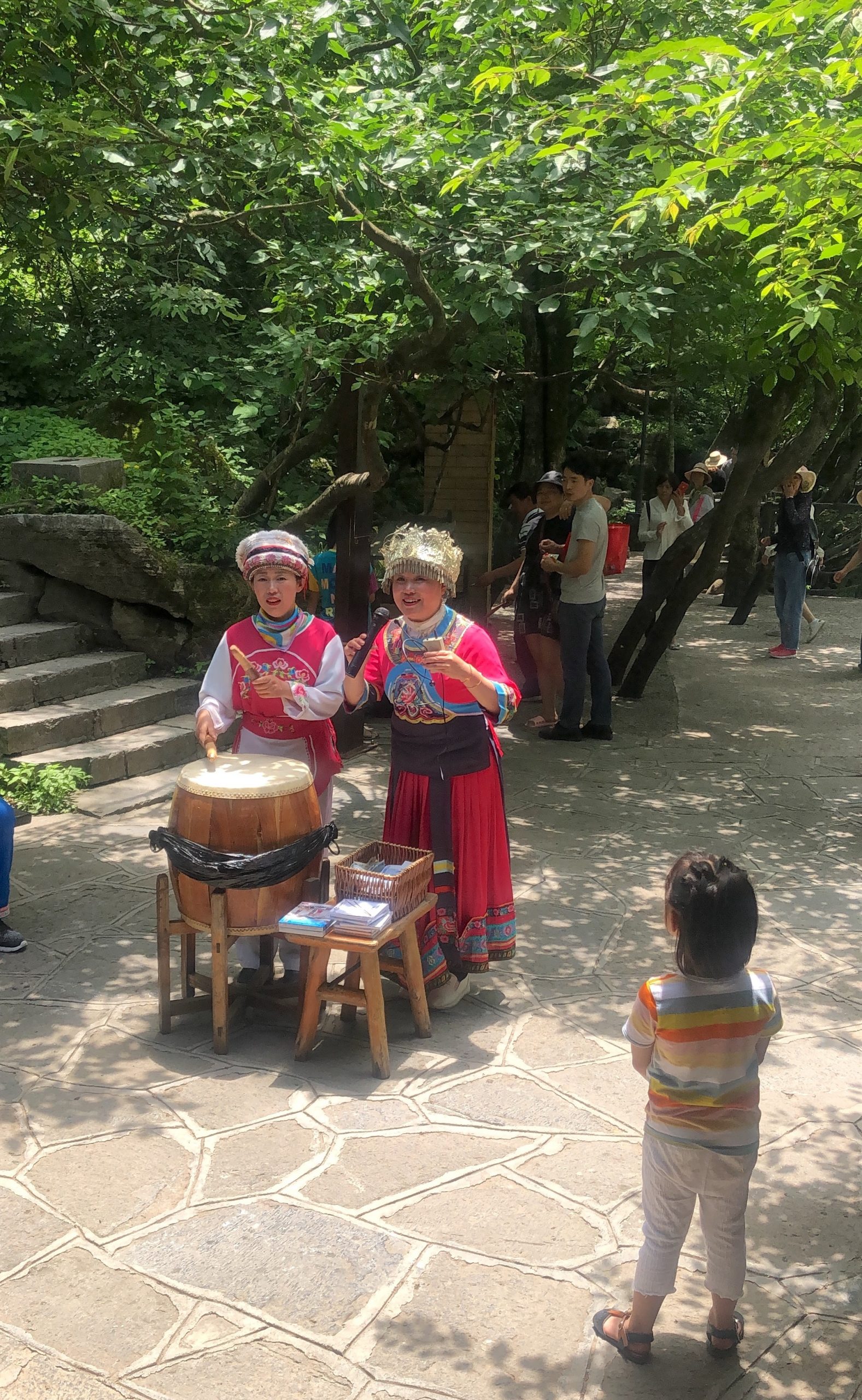 People performing in a park