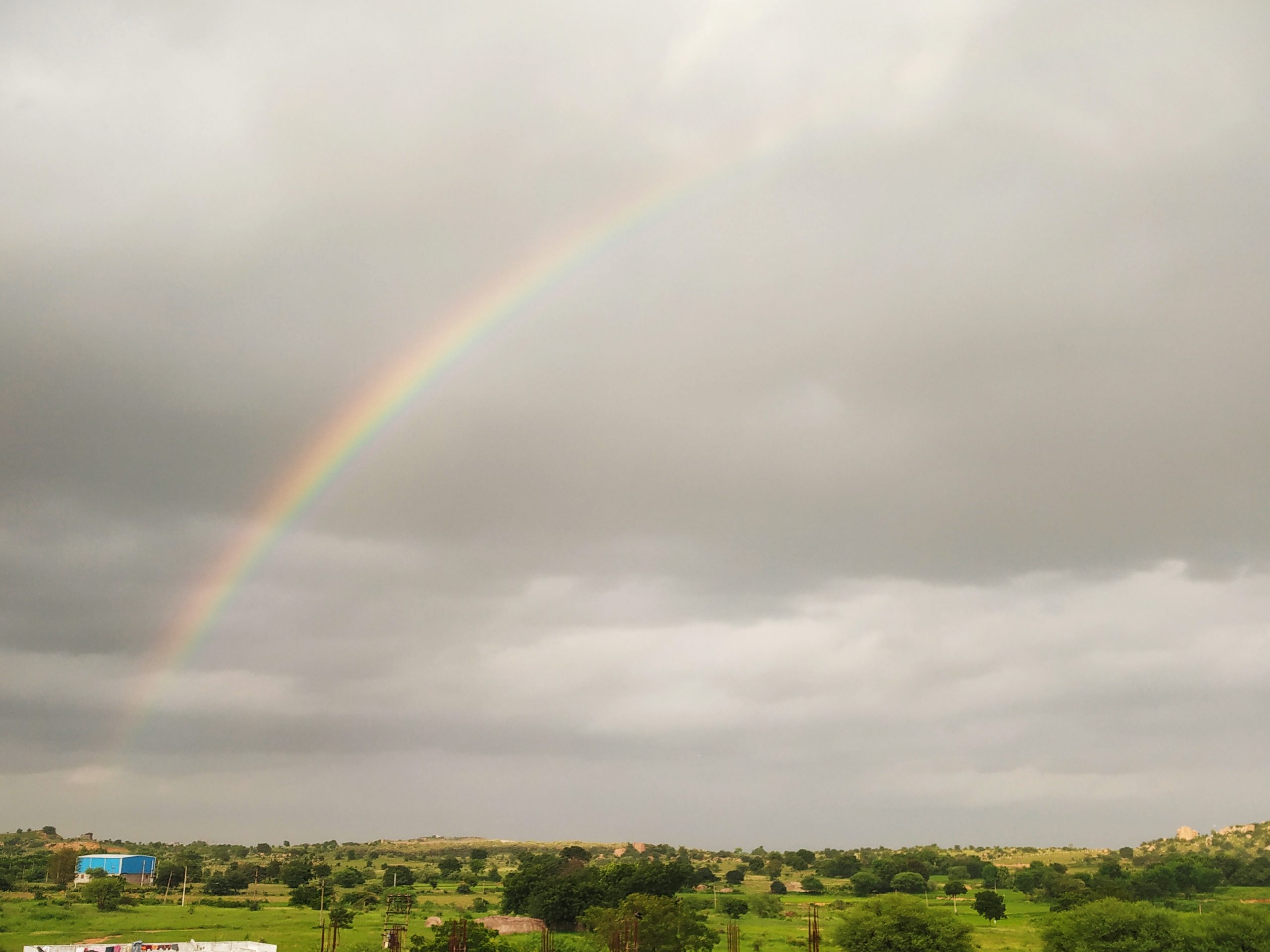 Rainbow on a rainy day