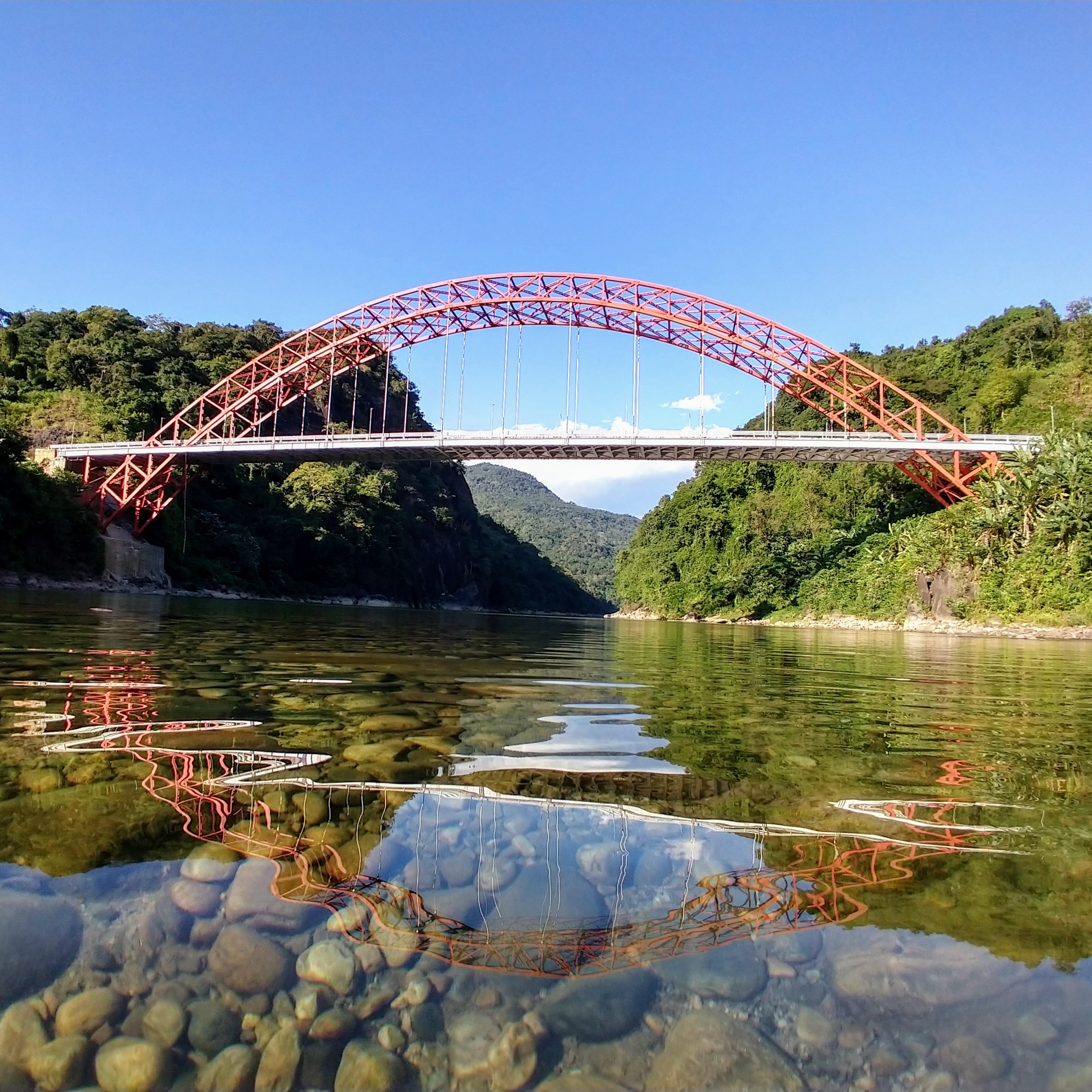 Bridge on river