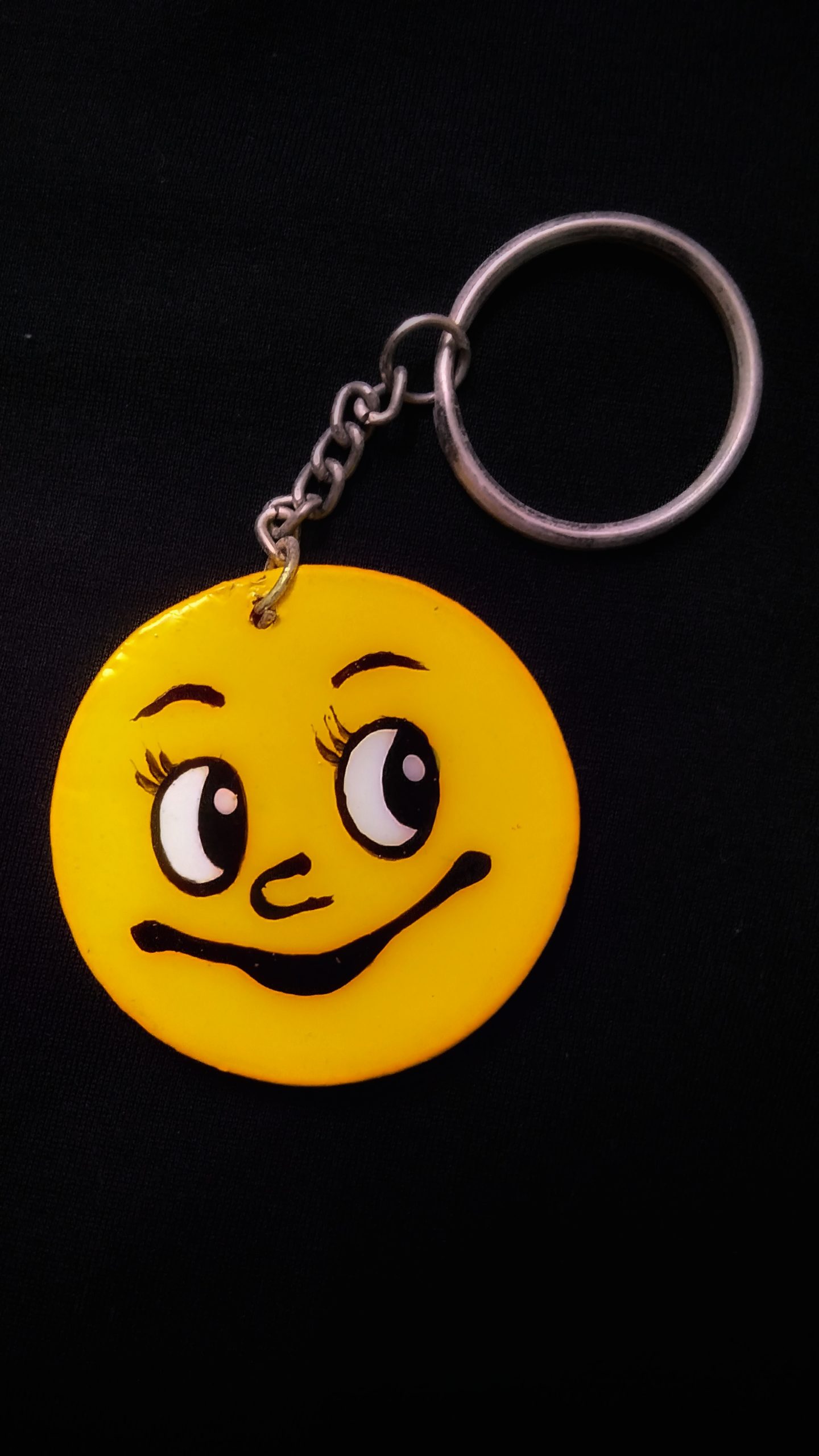 Smiley keychain