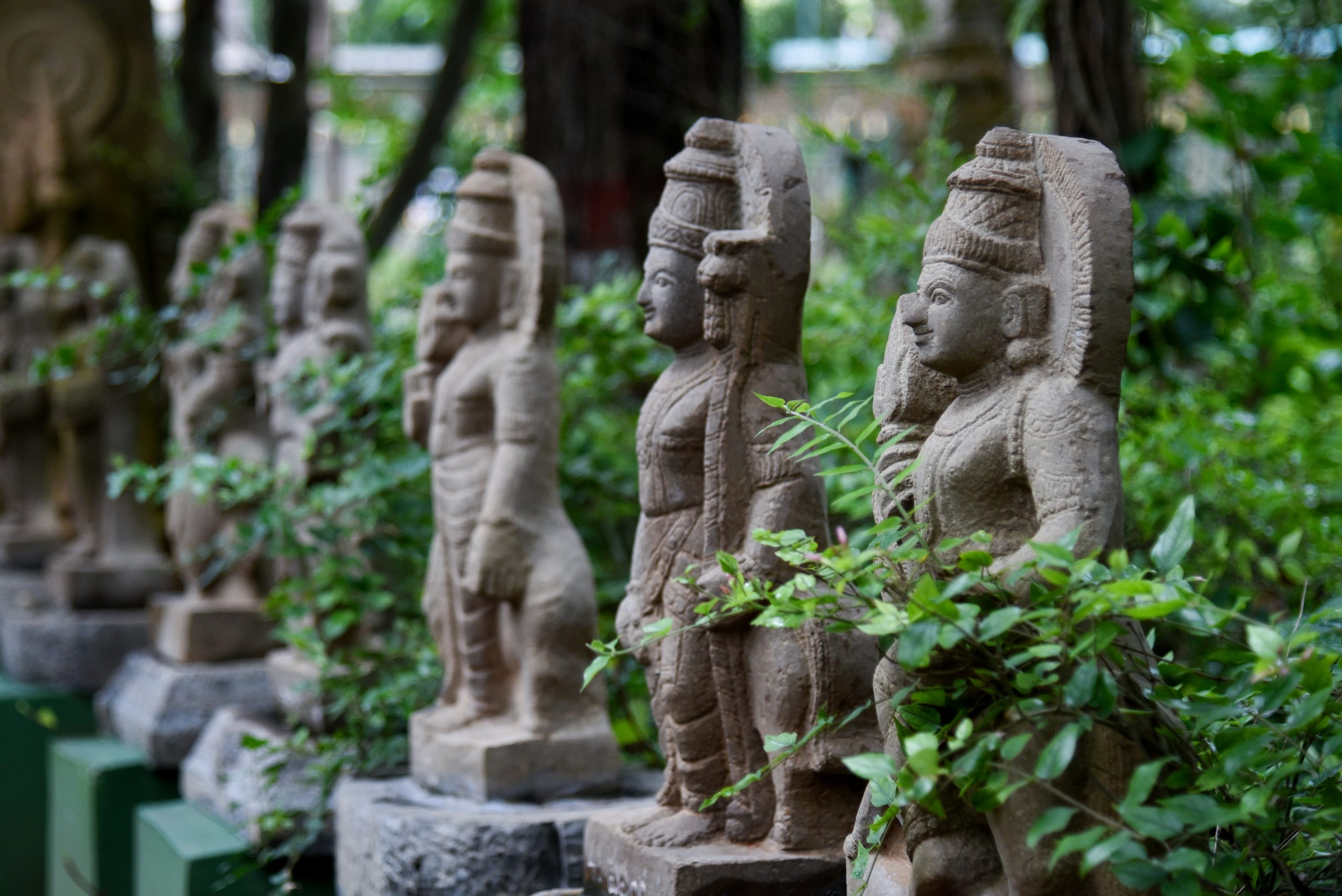 Stone carving statues