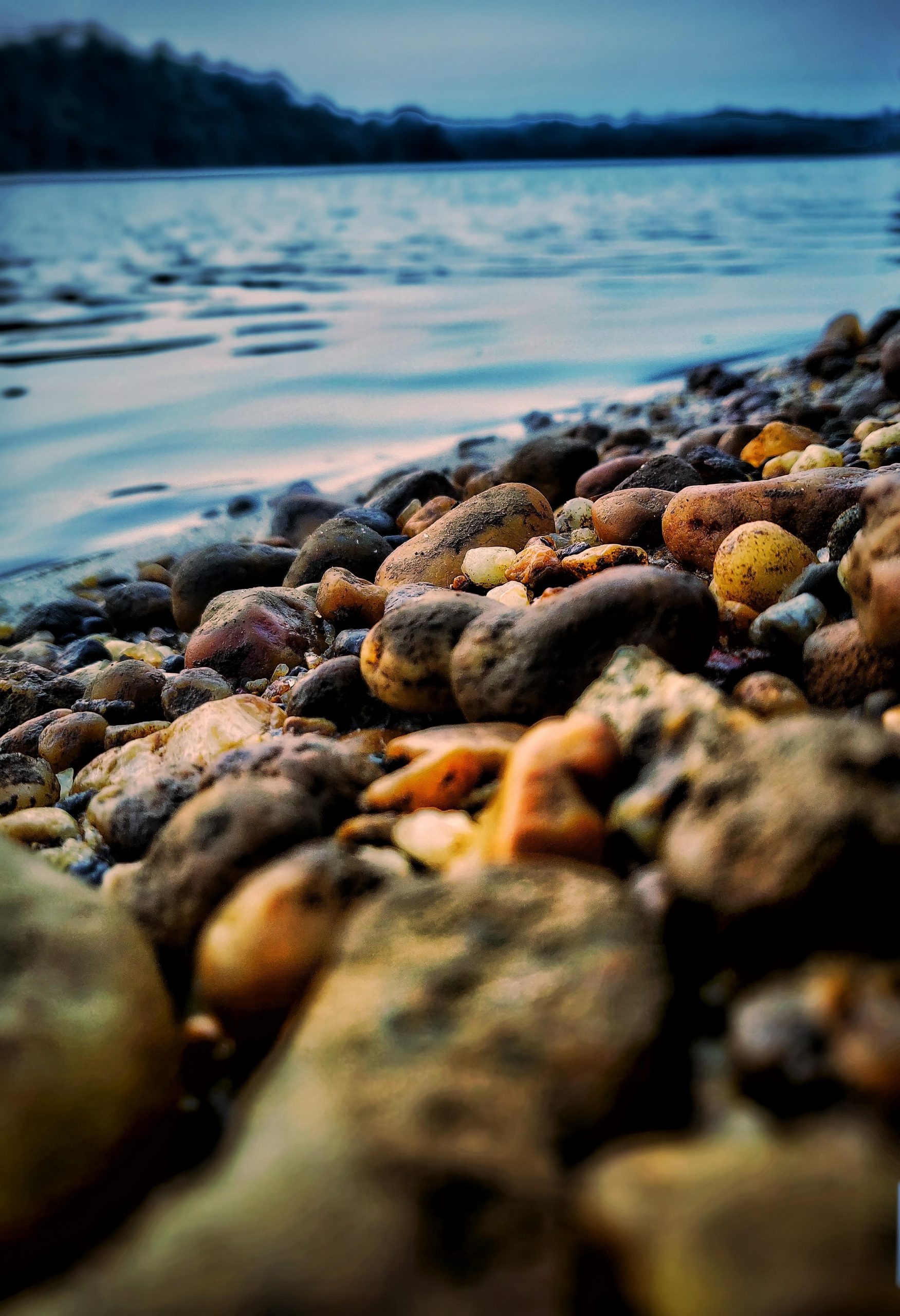 stones at the river bank