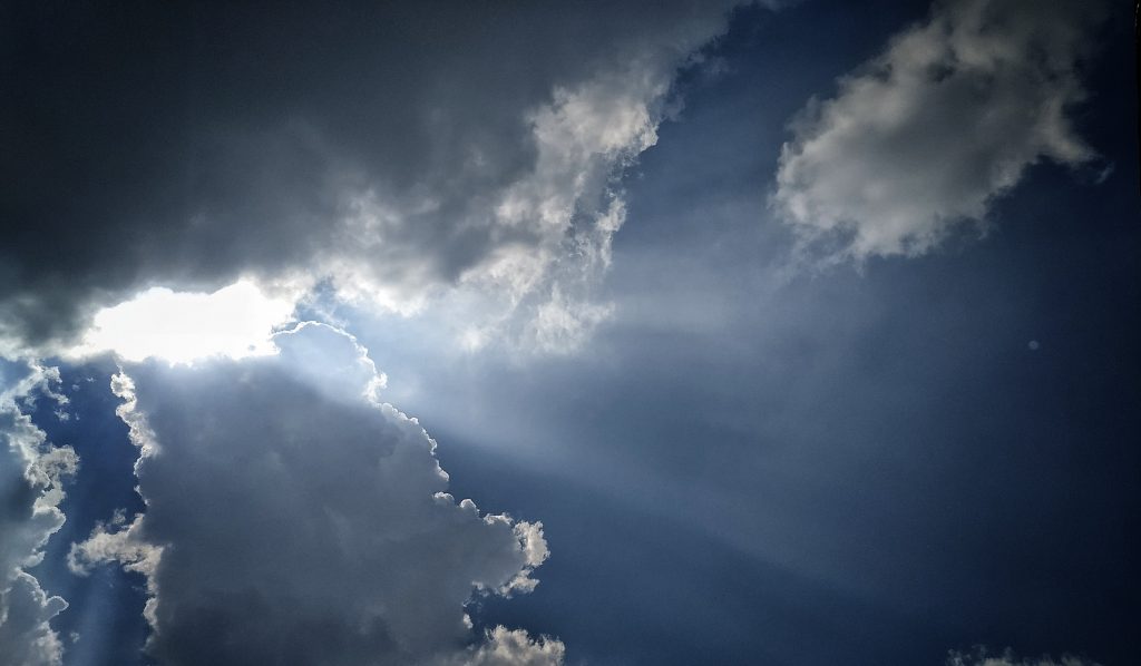 Sun ray out of cloud - PixaHive