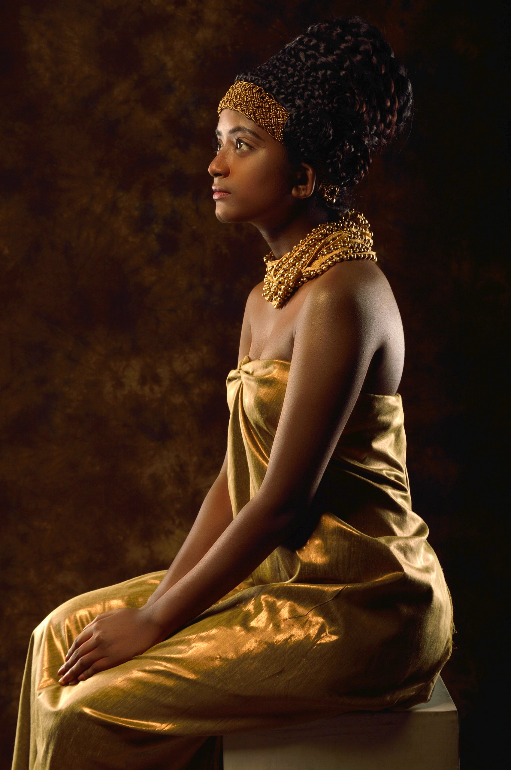 Afro model