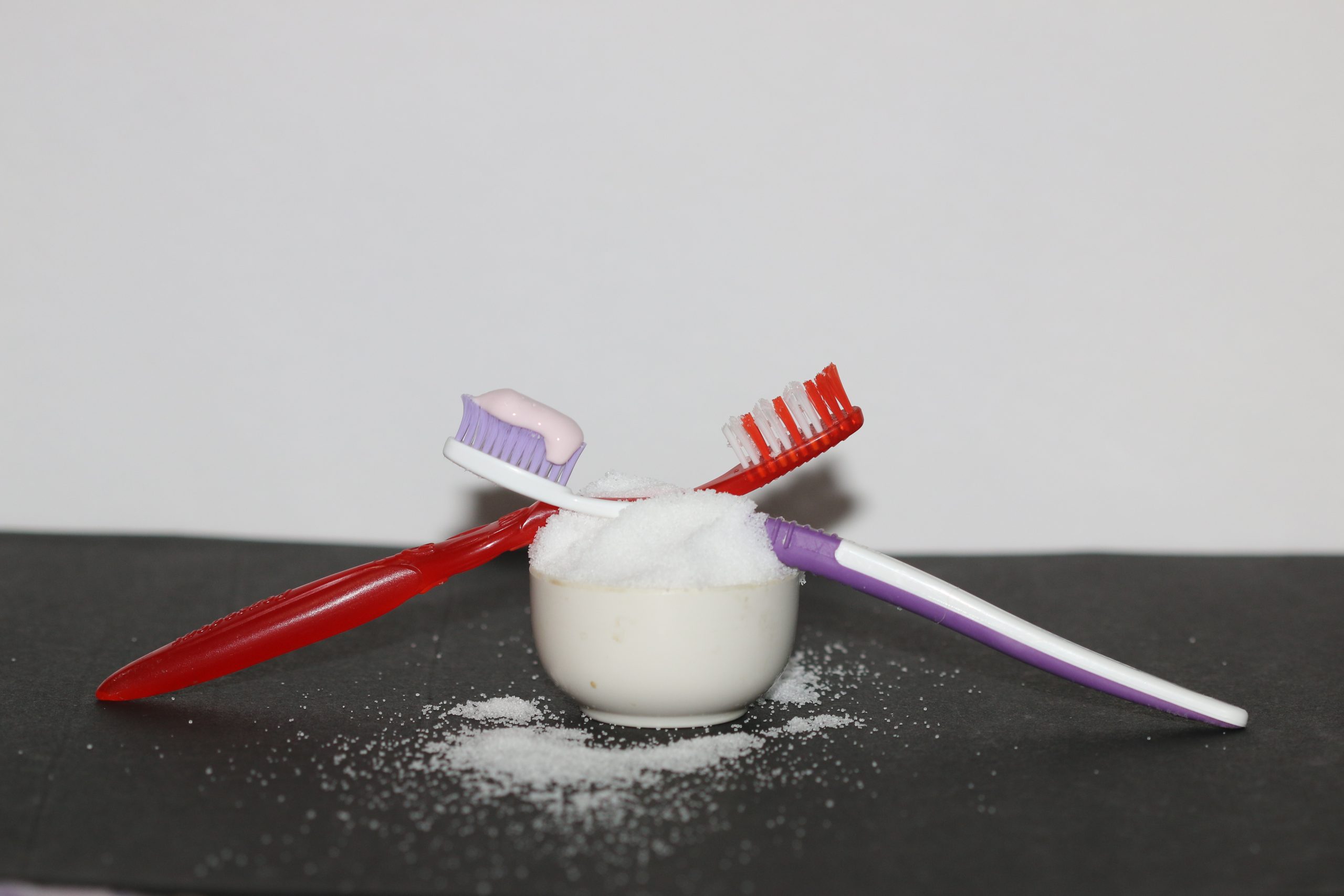 toothbrushes and salt
